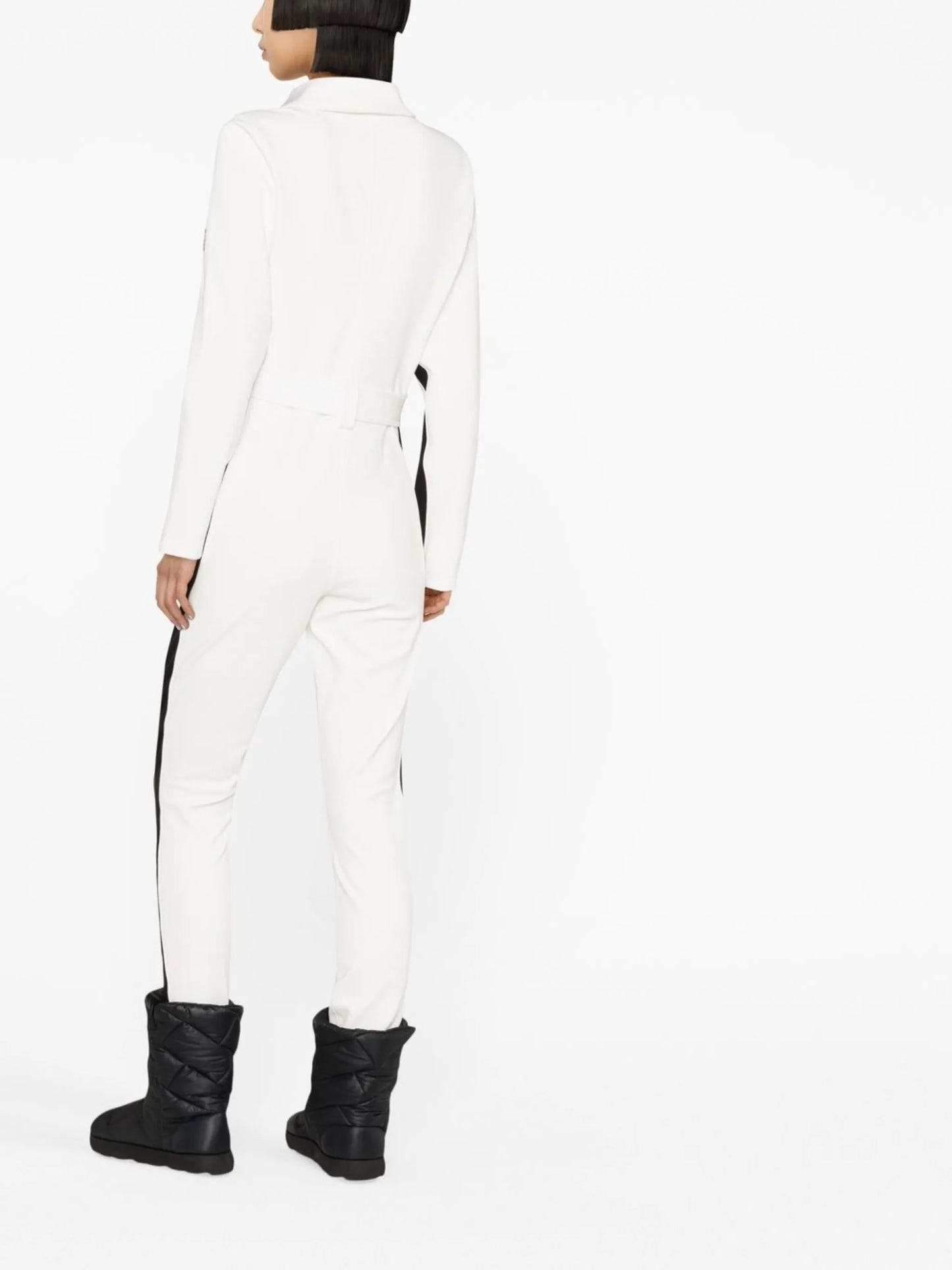 Signature side-stripe ski suit