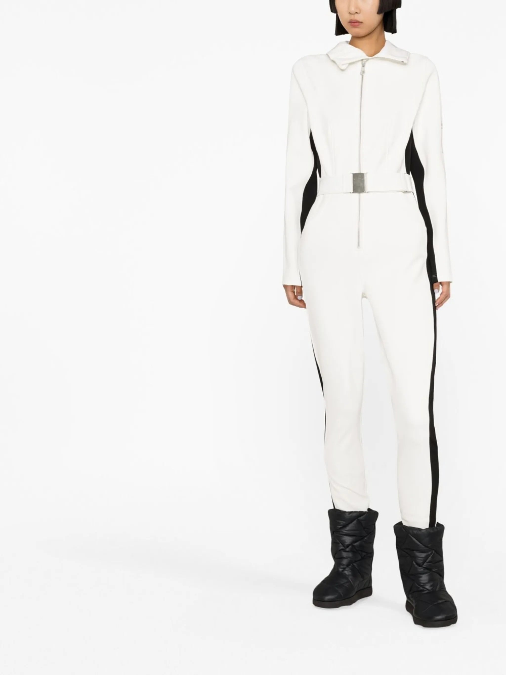 Signature side-stripe ski suit