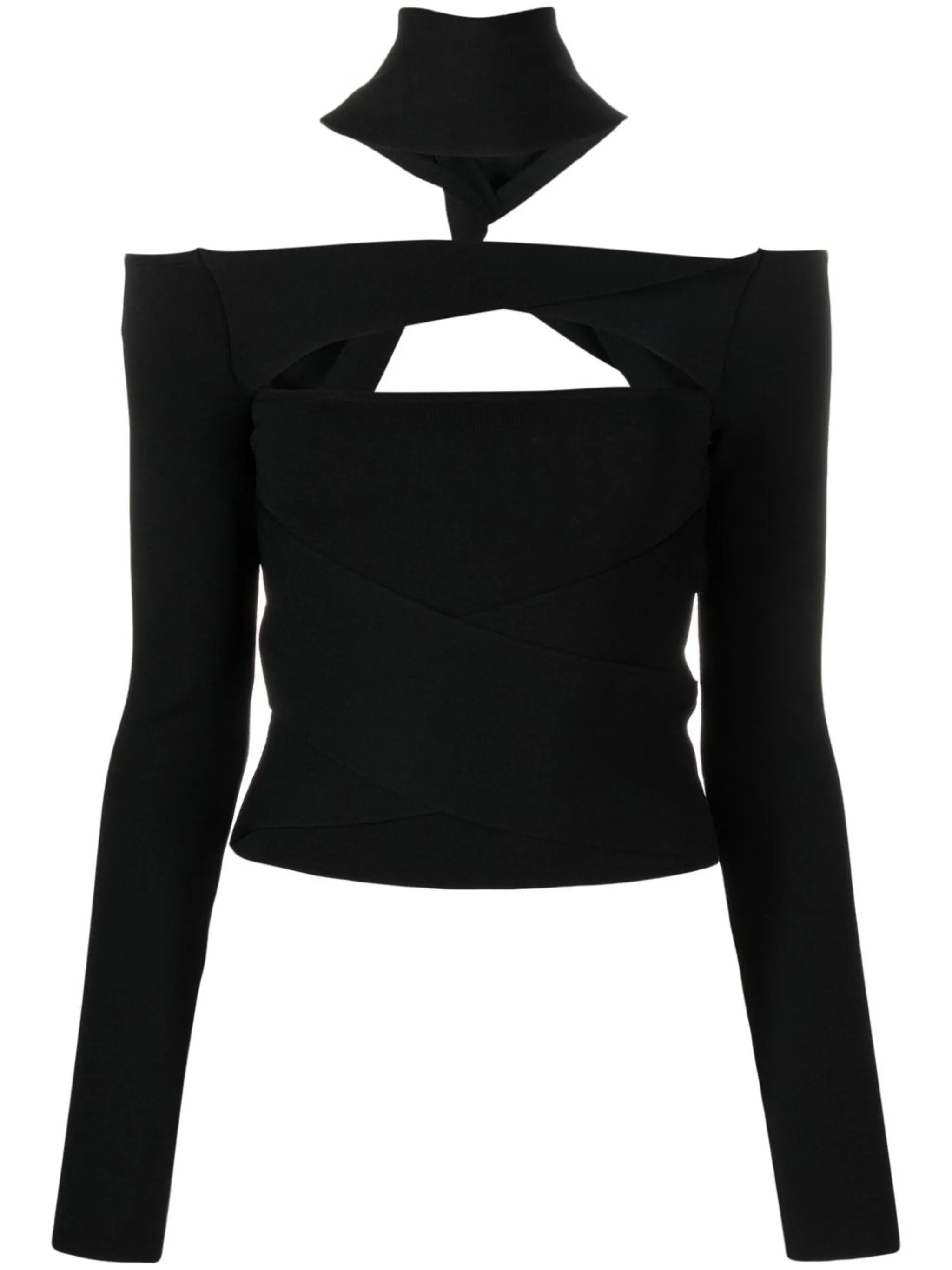 Denia cut-out detail long-sleeve top