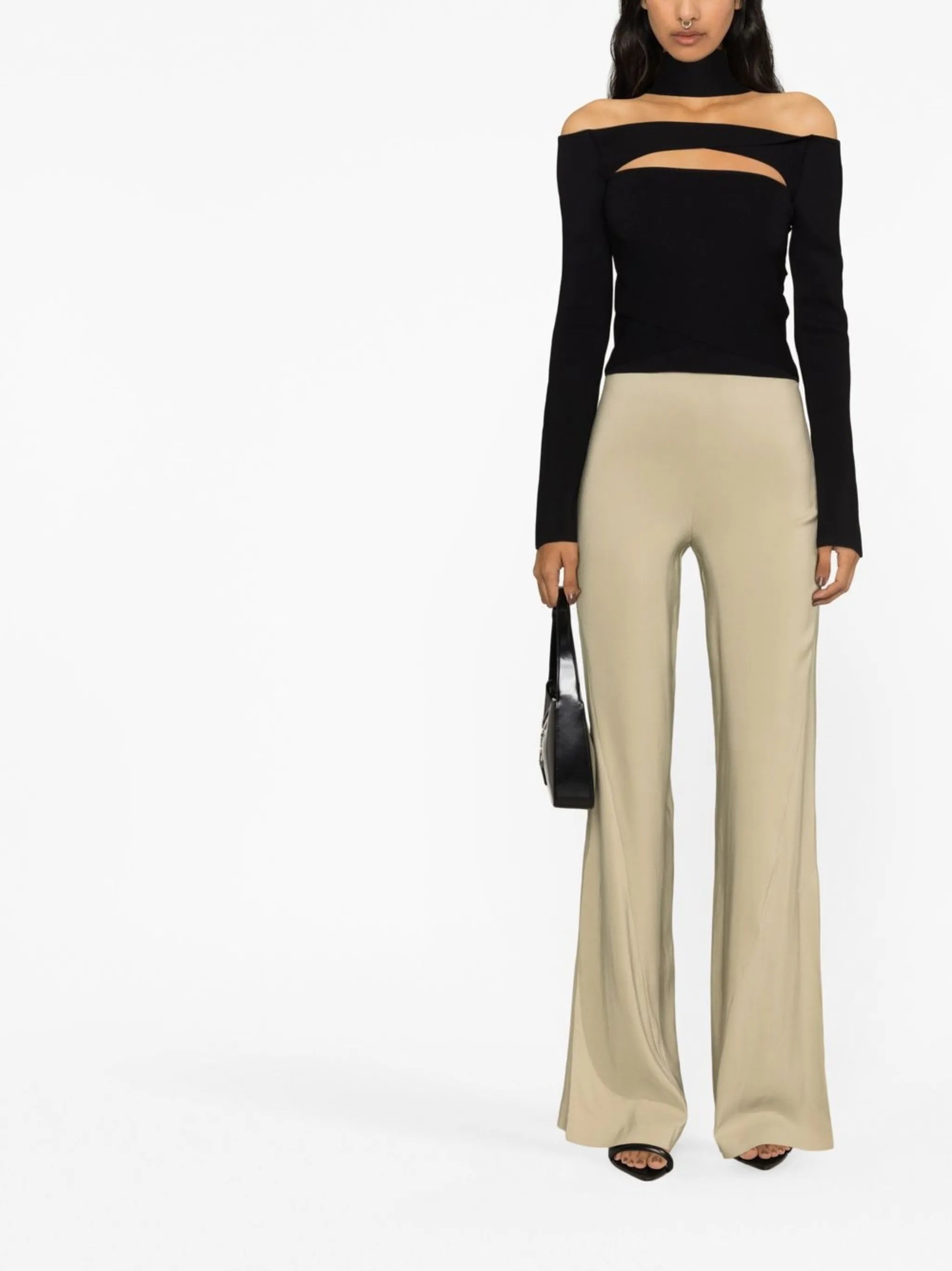 Denia cut-out detail long-sleeve top