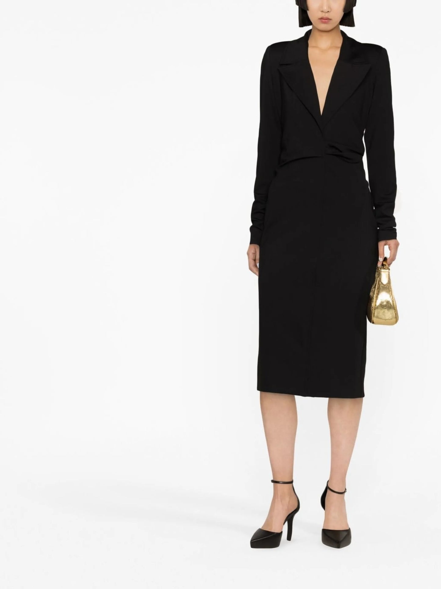 Moata long-sleeved midi dress