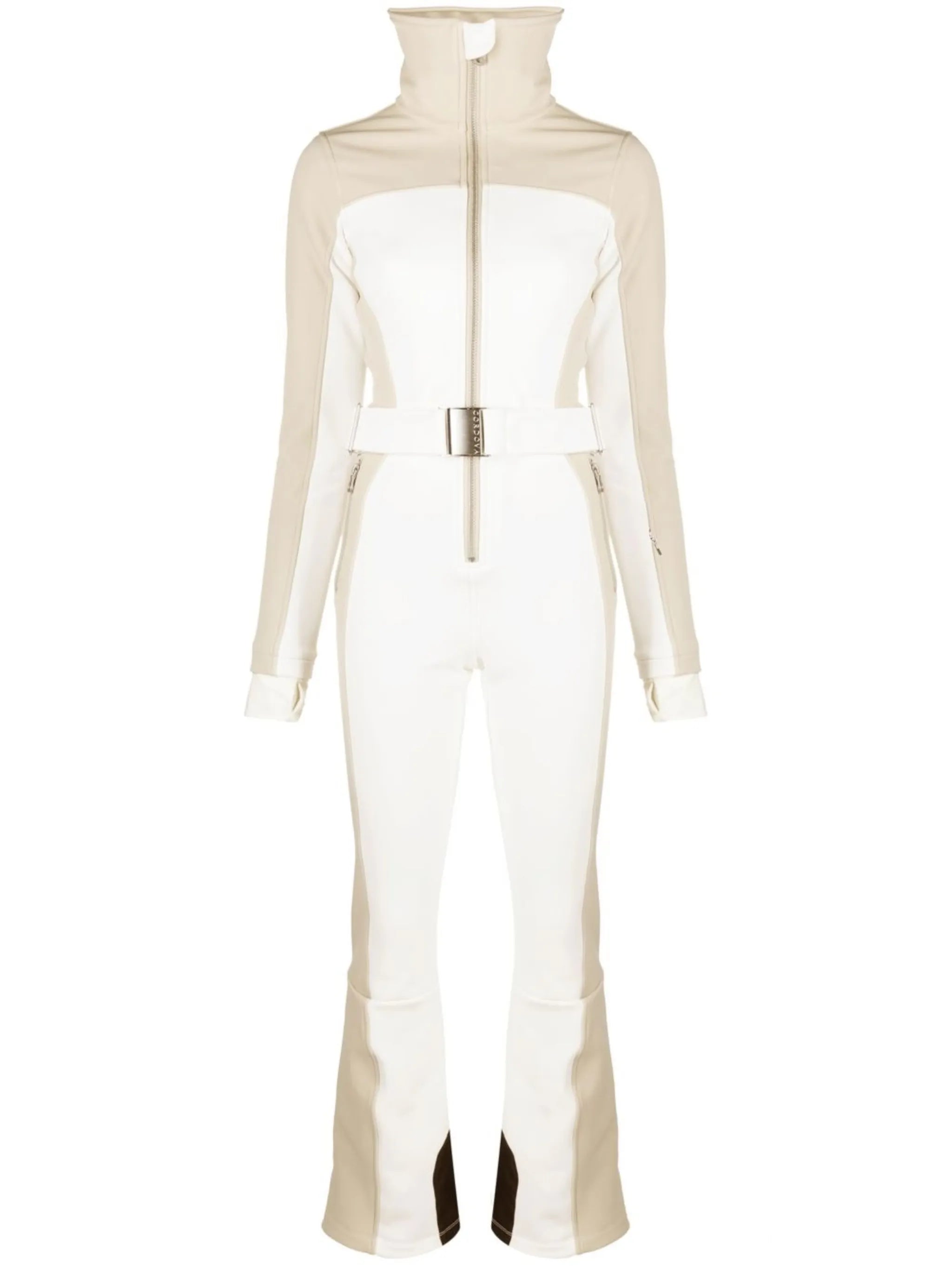 panelled funnel-neck ski suit