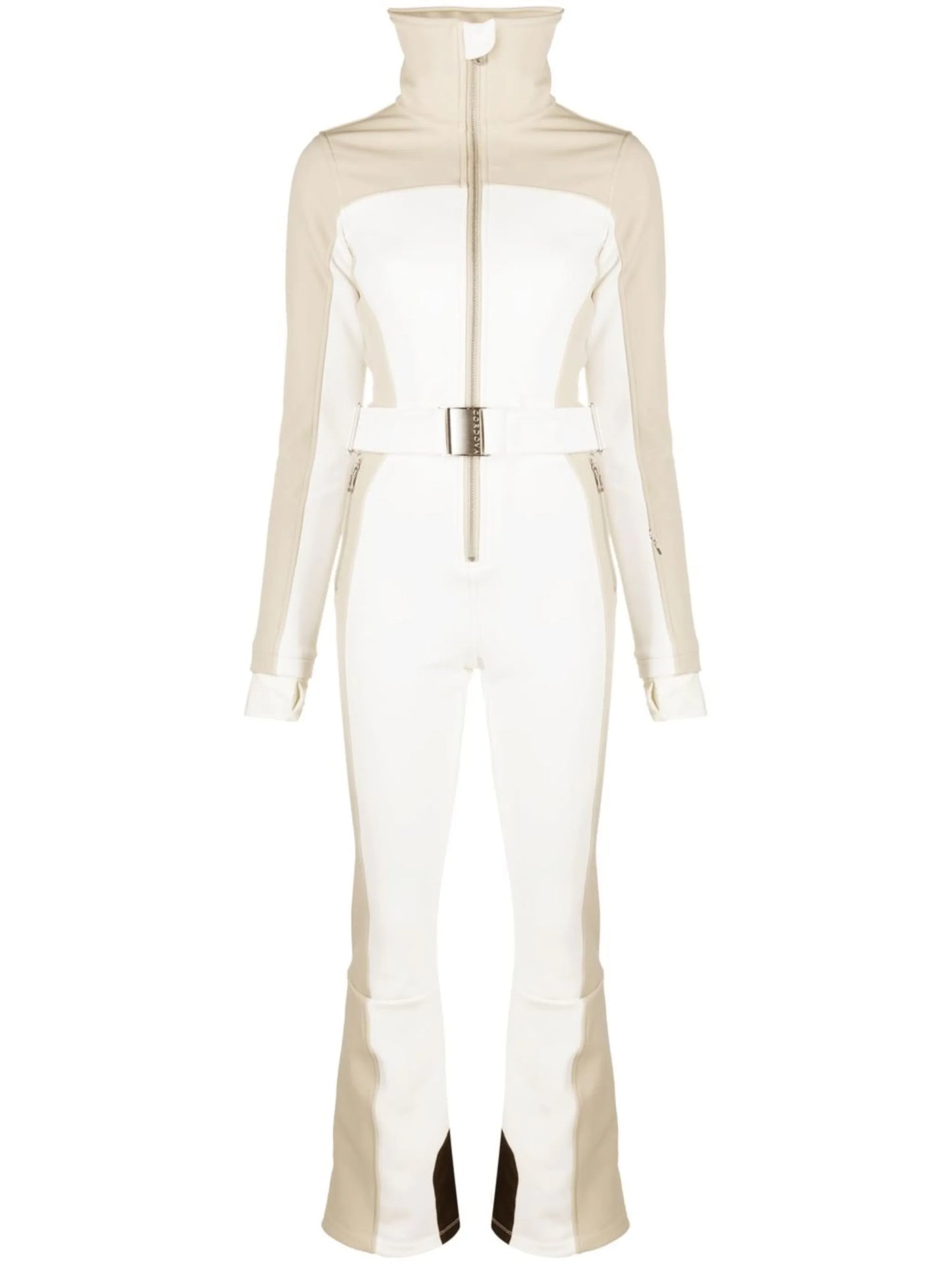 panelled funnel-neck ski suit