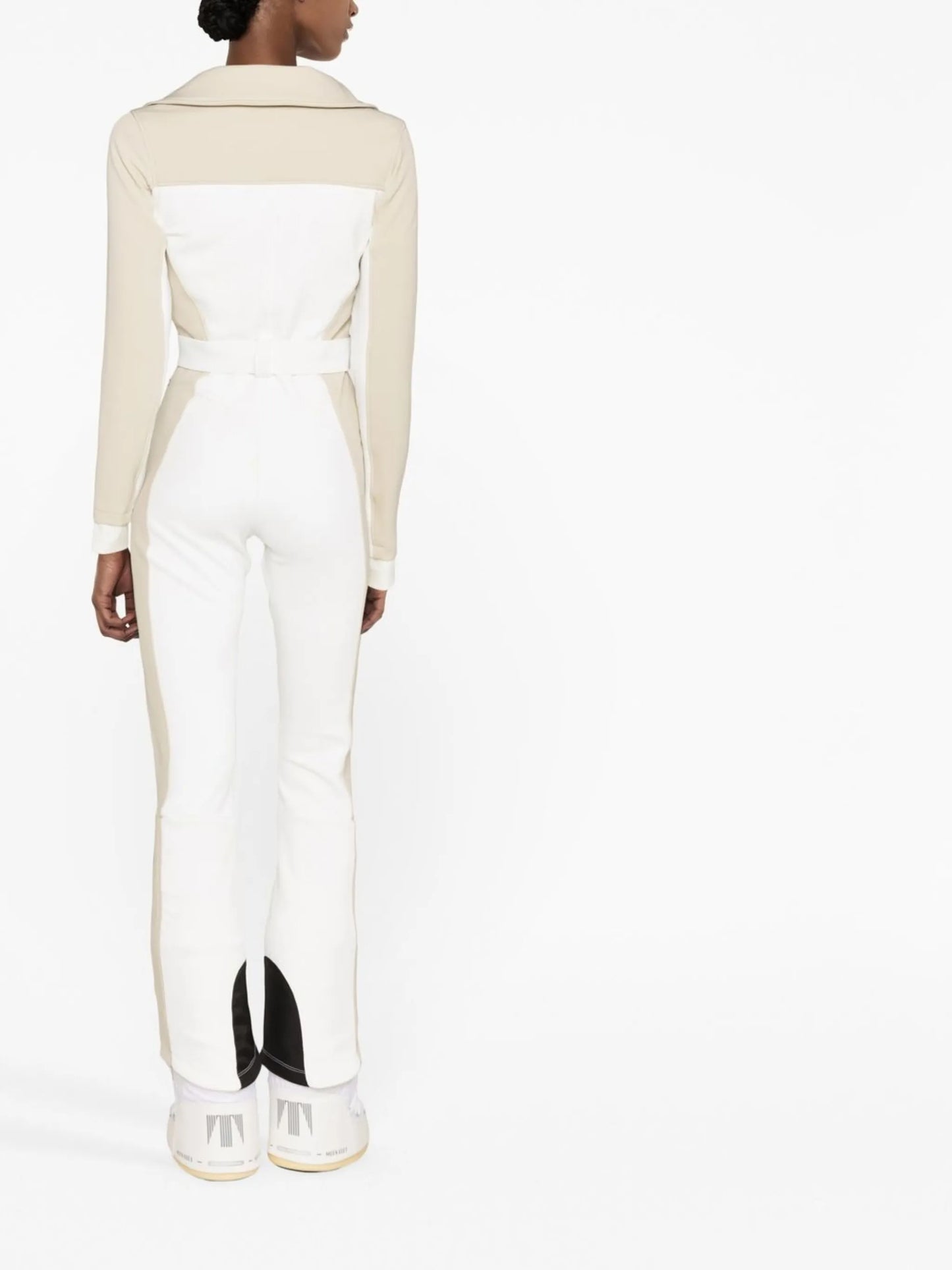 panelled funnel-neck ski suit