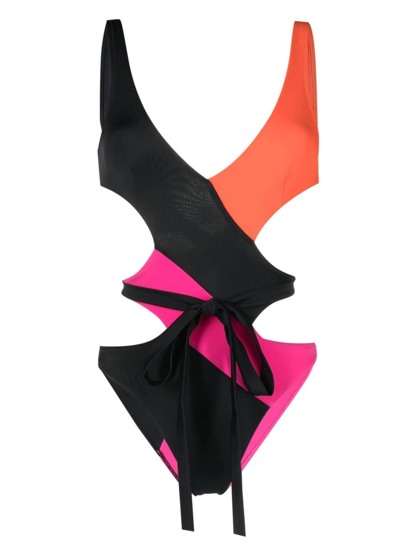 colourblock stretchy swimsuit
