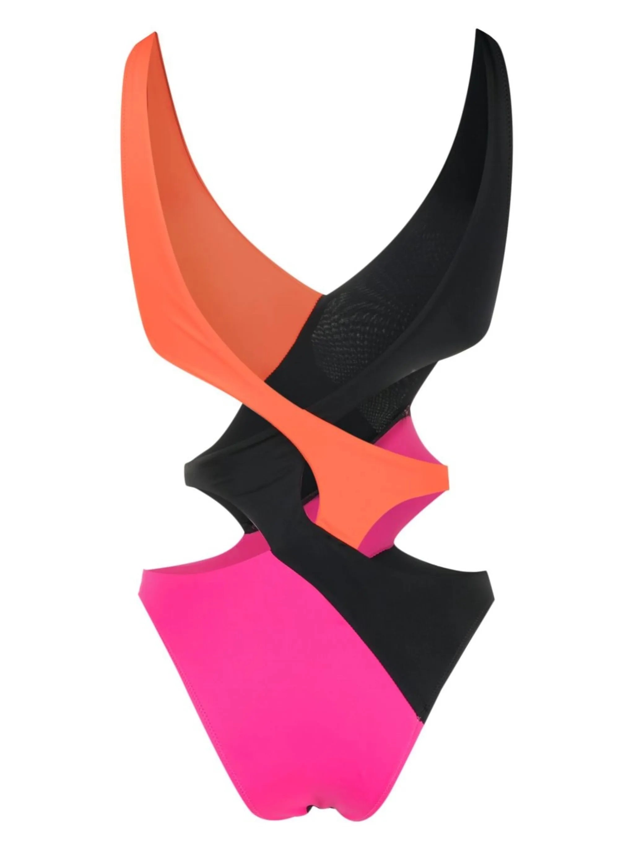colourblock stretchy swimsuit