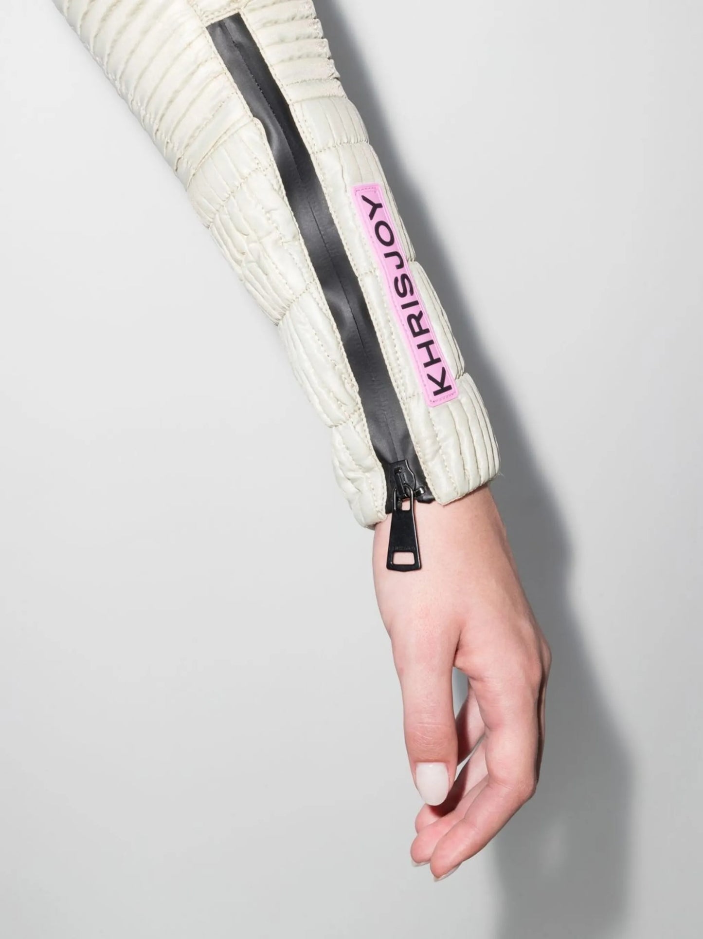 logo-patch zip-fastening jacket
