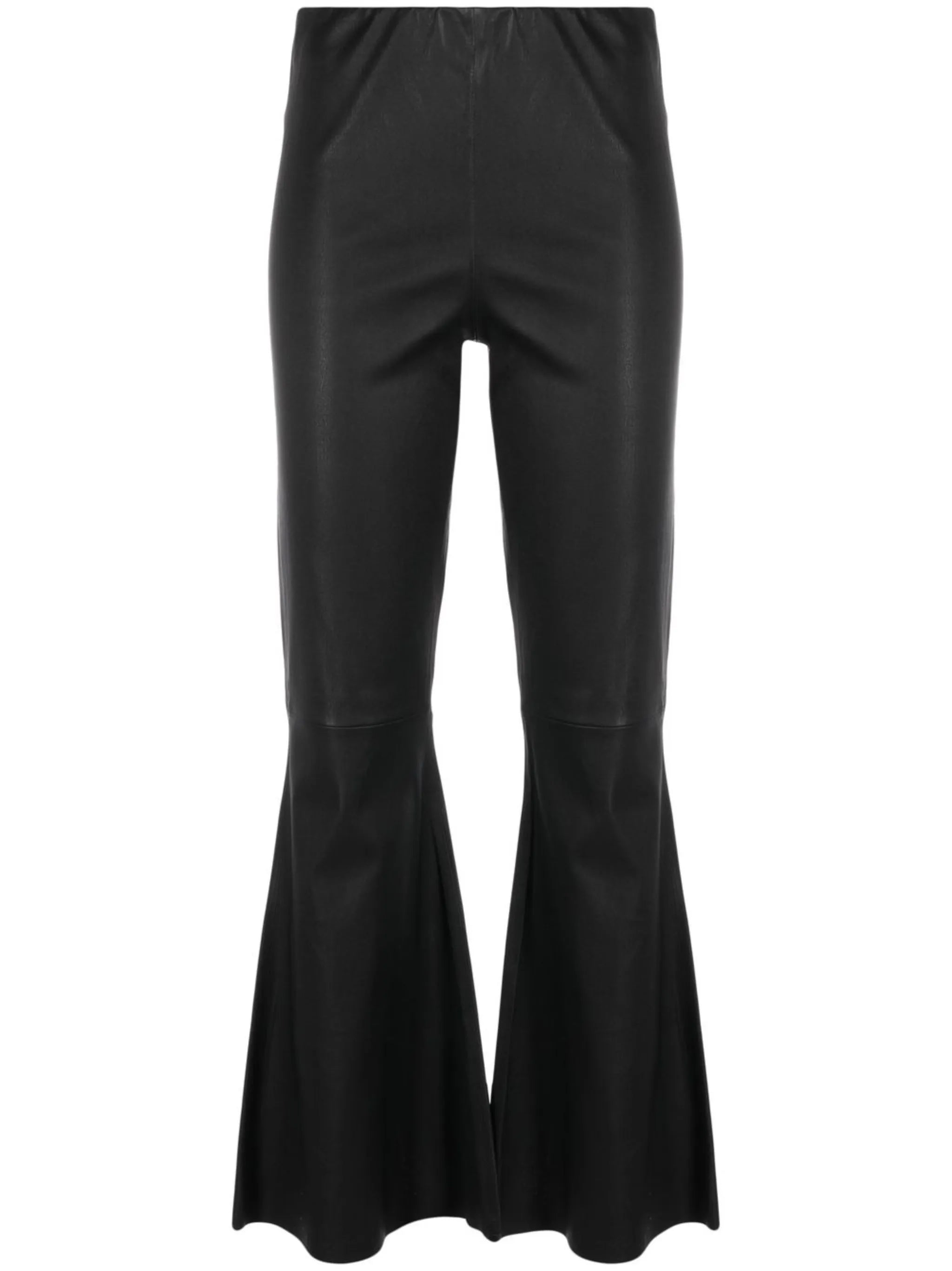 Evyline cropped leather trousers