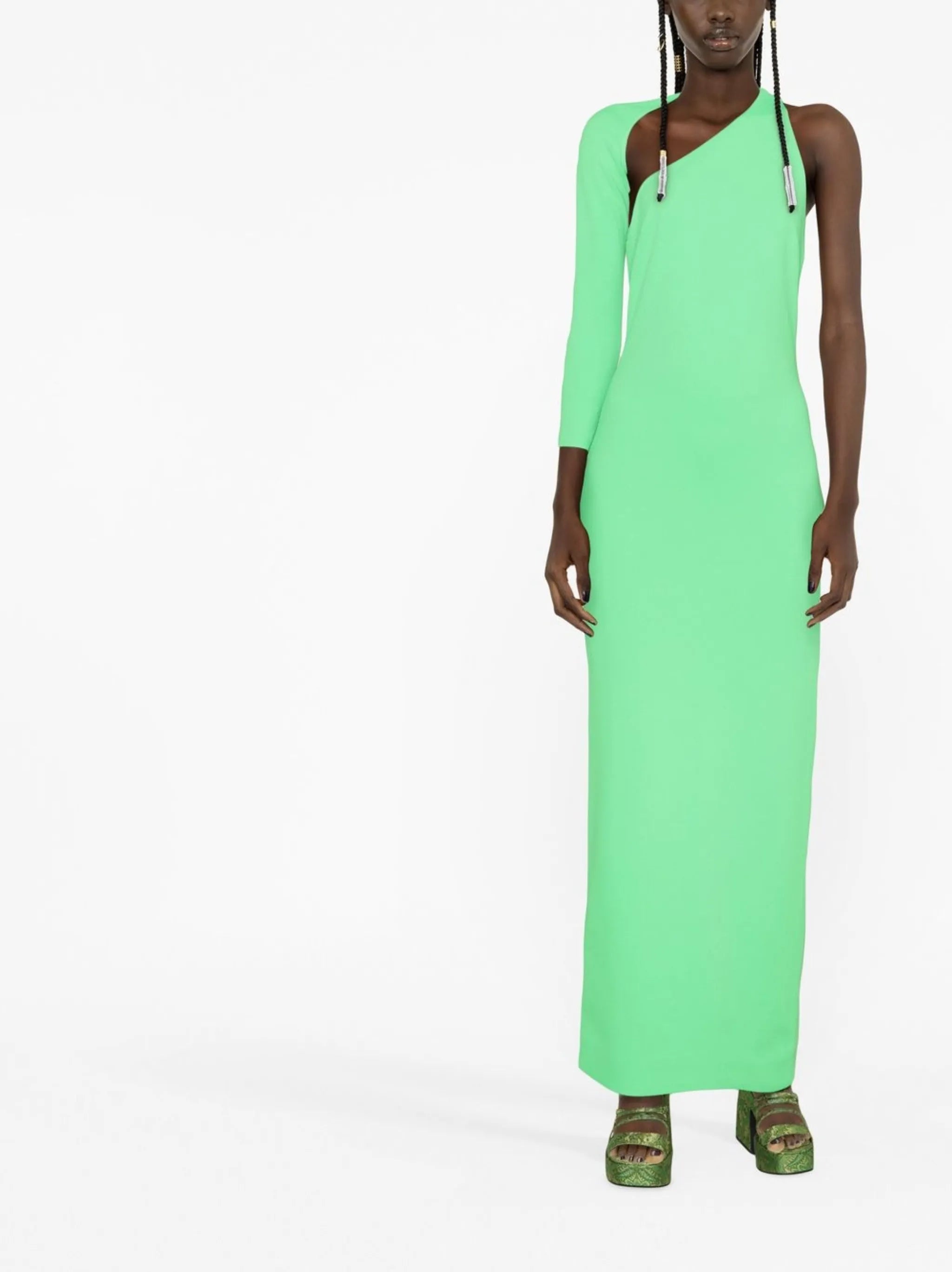 Saren one-shoulder maxi dress