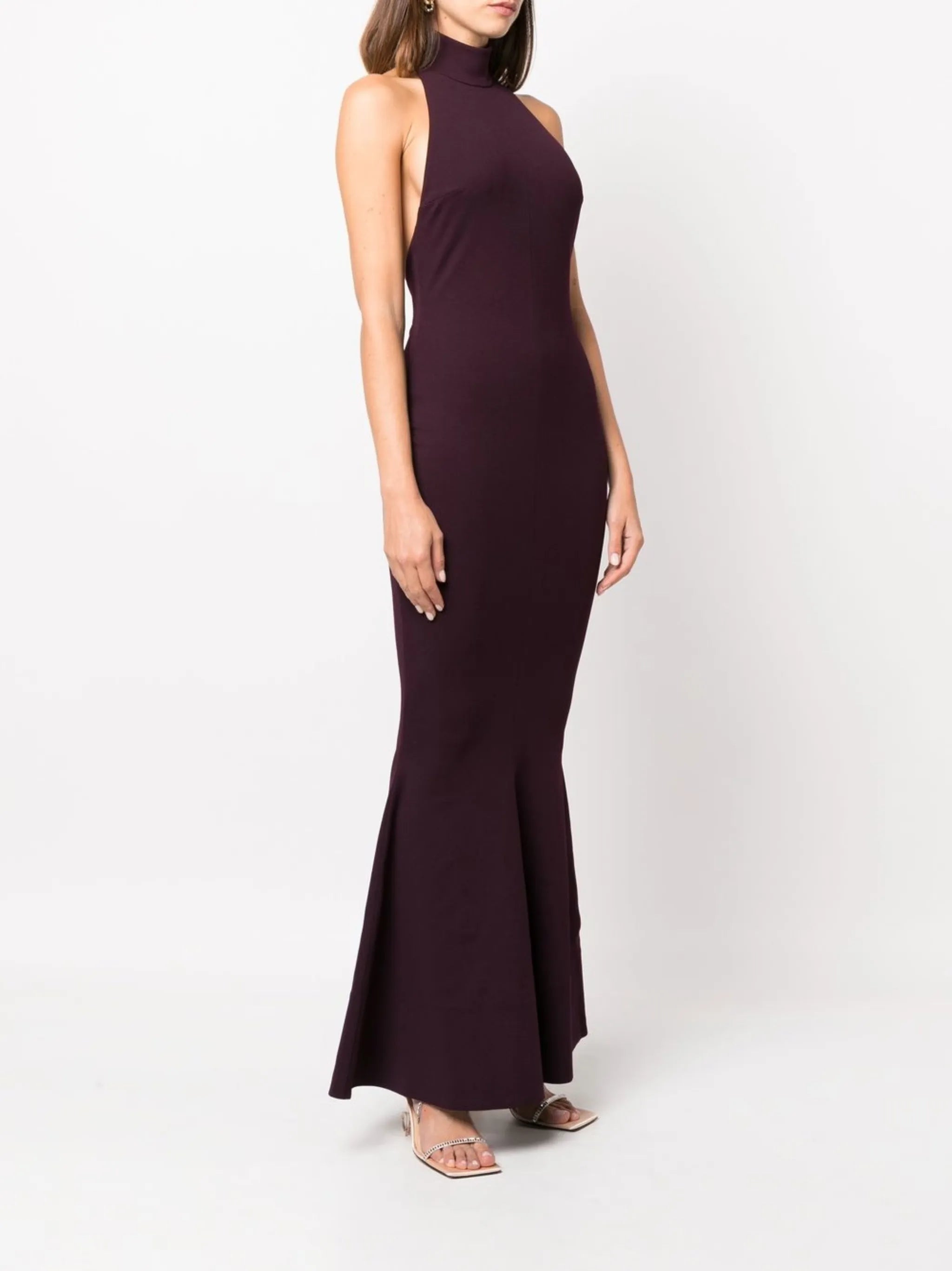 Lula halterneck evening dress