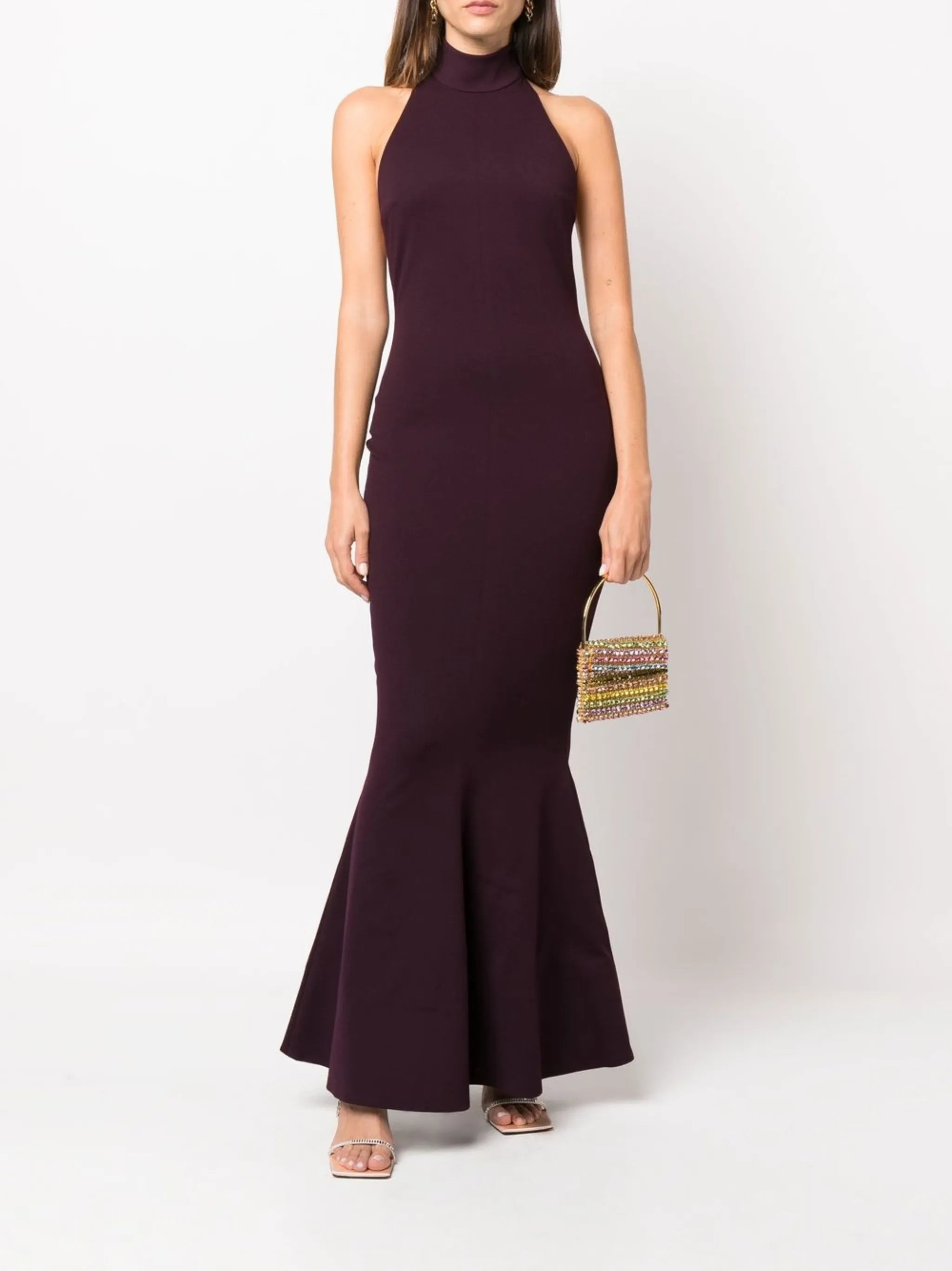 Lula halterneck evening dress