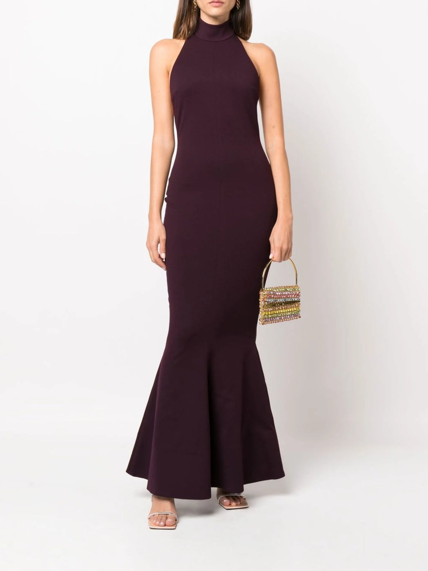 Lula halterneck evening dress