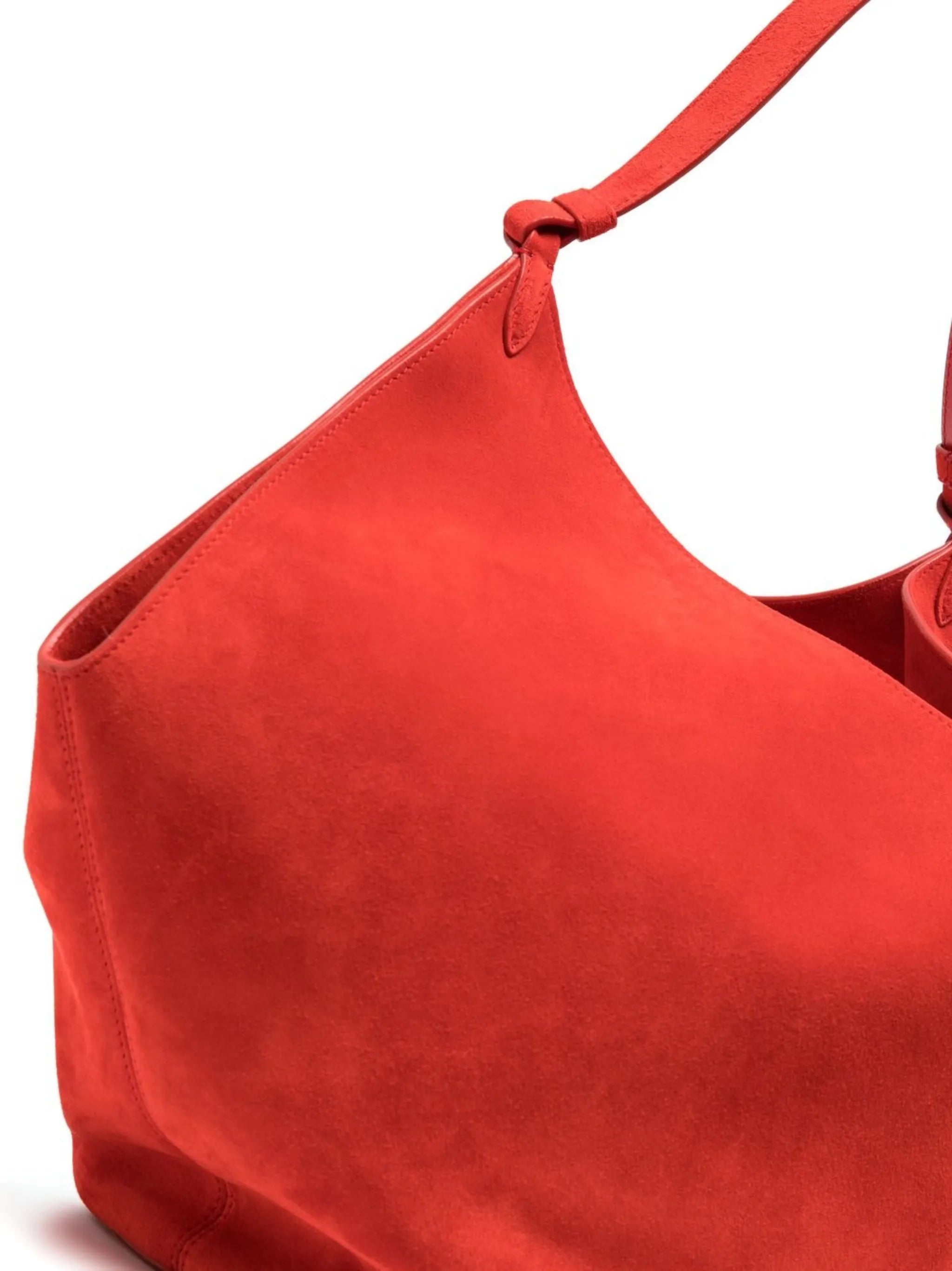 medium Lotus suede tote bag