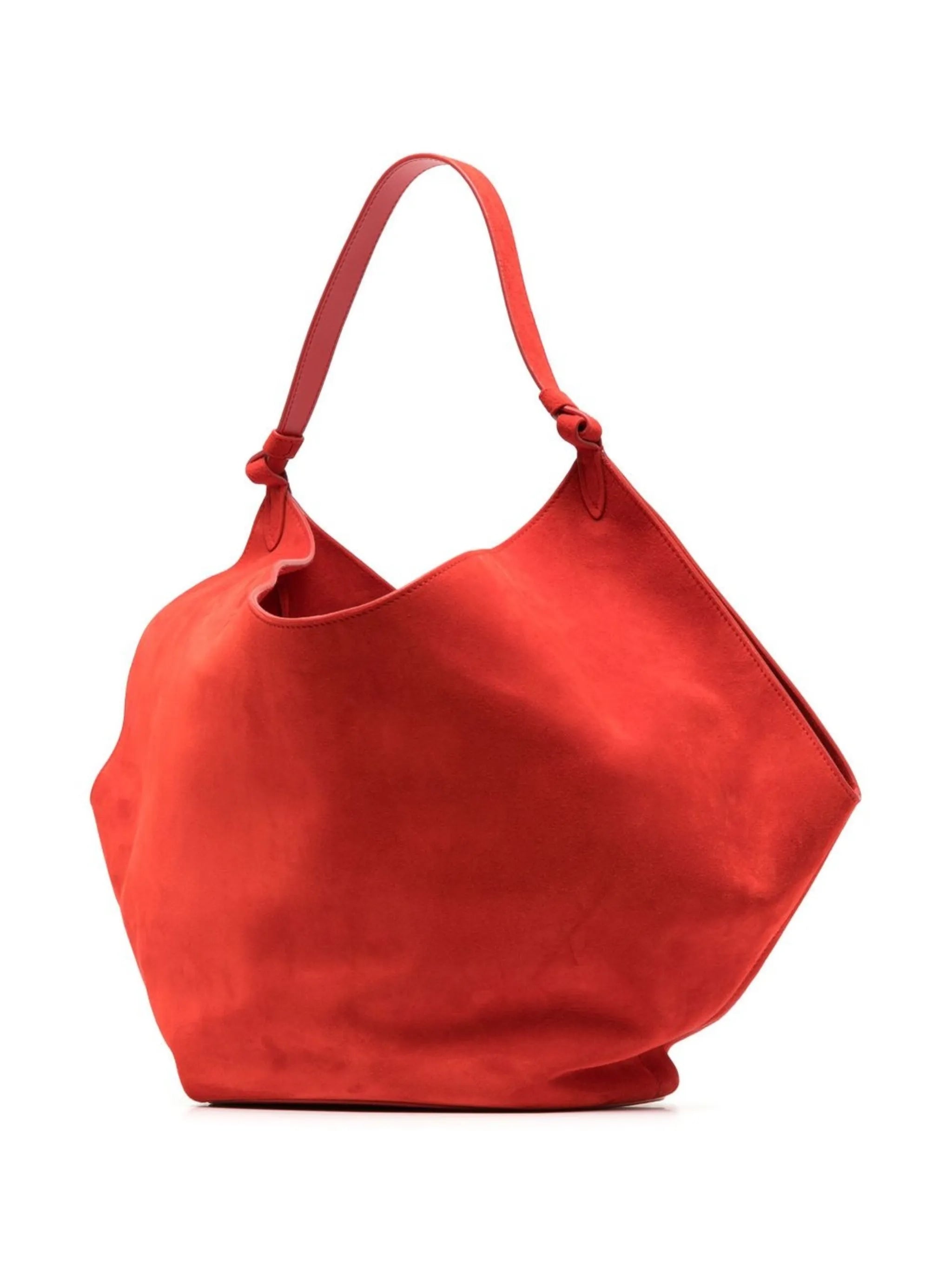 medium Lotus suede tote bag