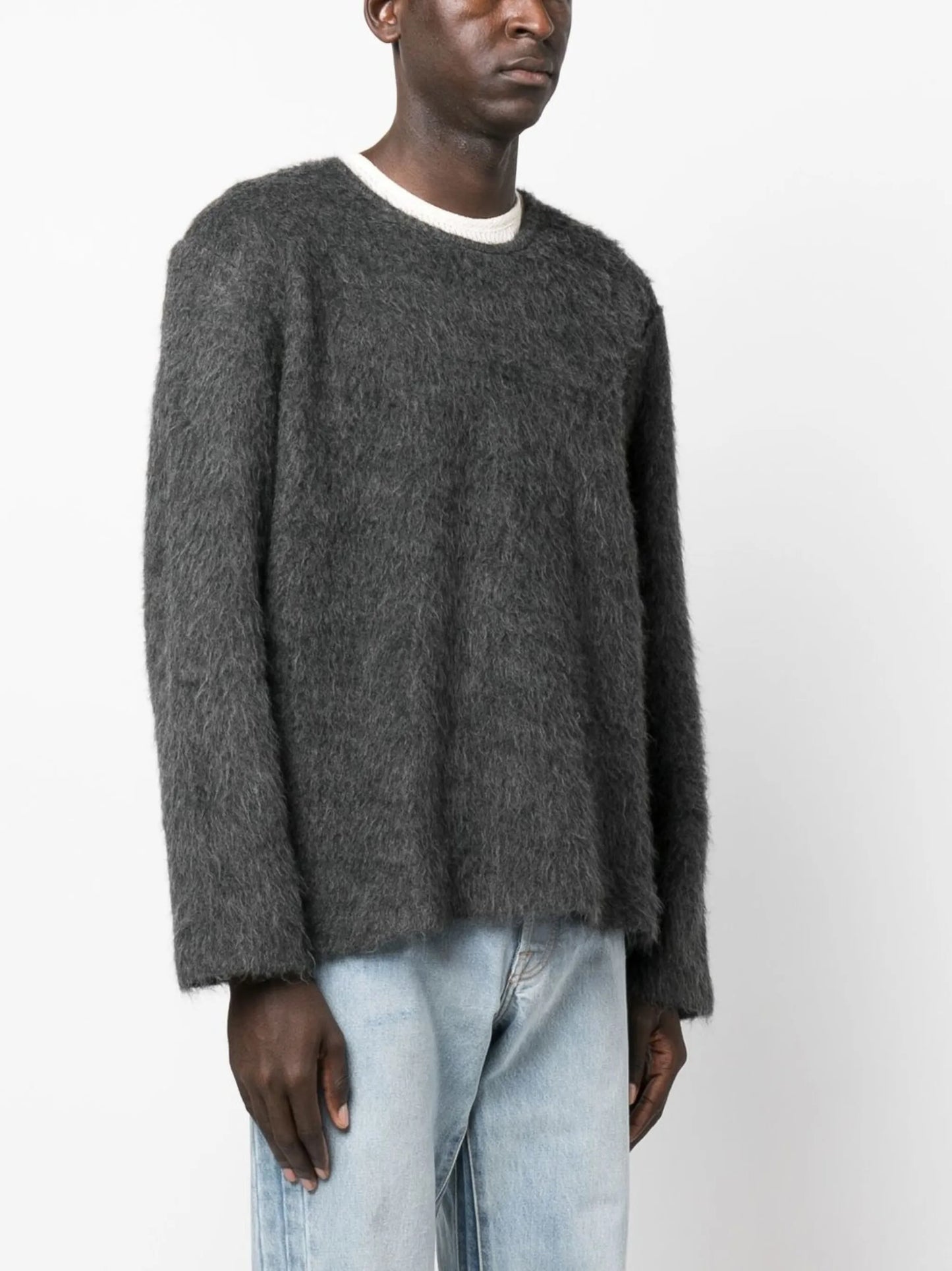 textured knit jumper