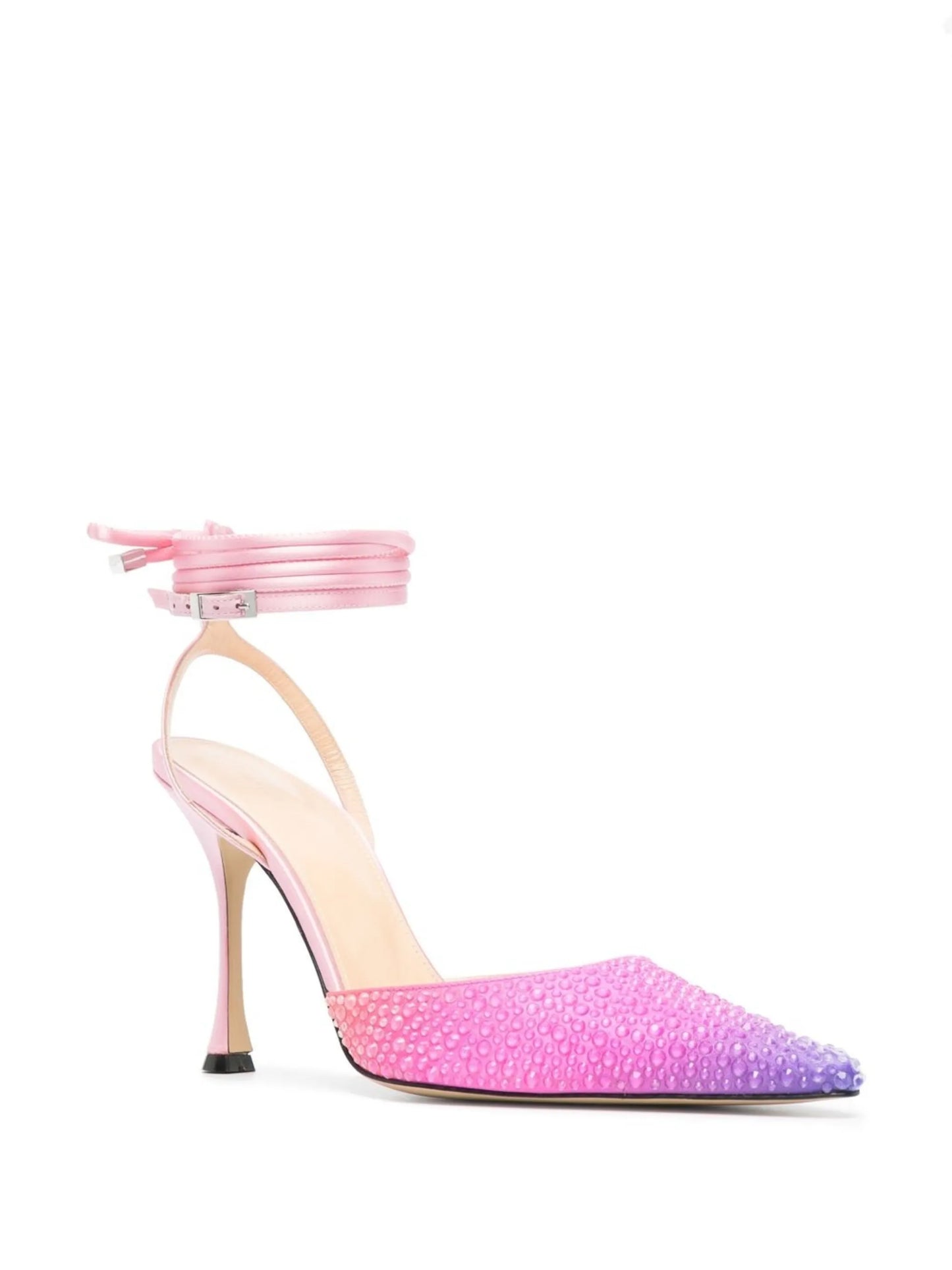 Galactic 100mm crystal-embellished pumps