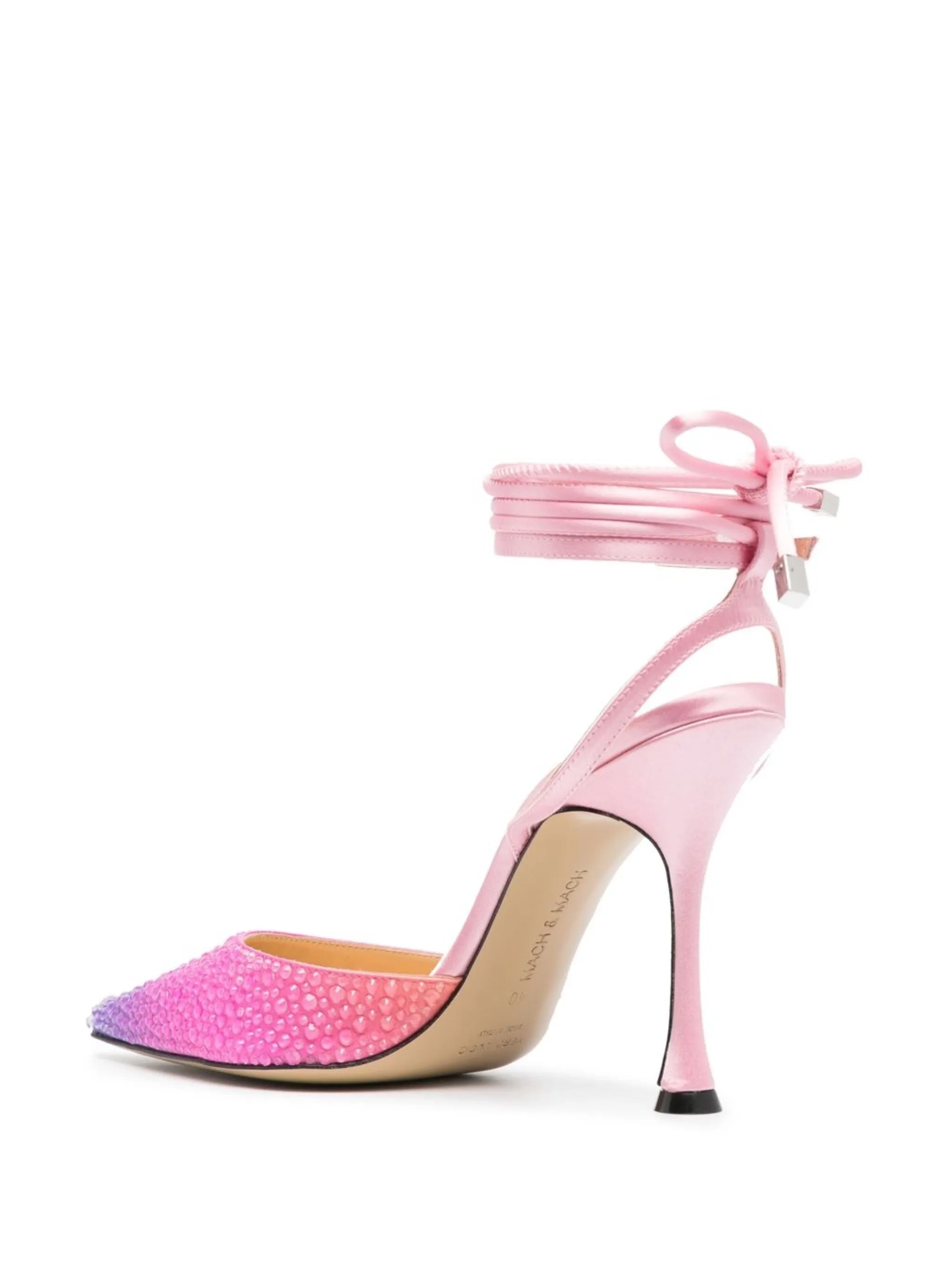 Galactic 100mm crystal-embellished pumps