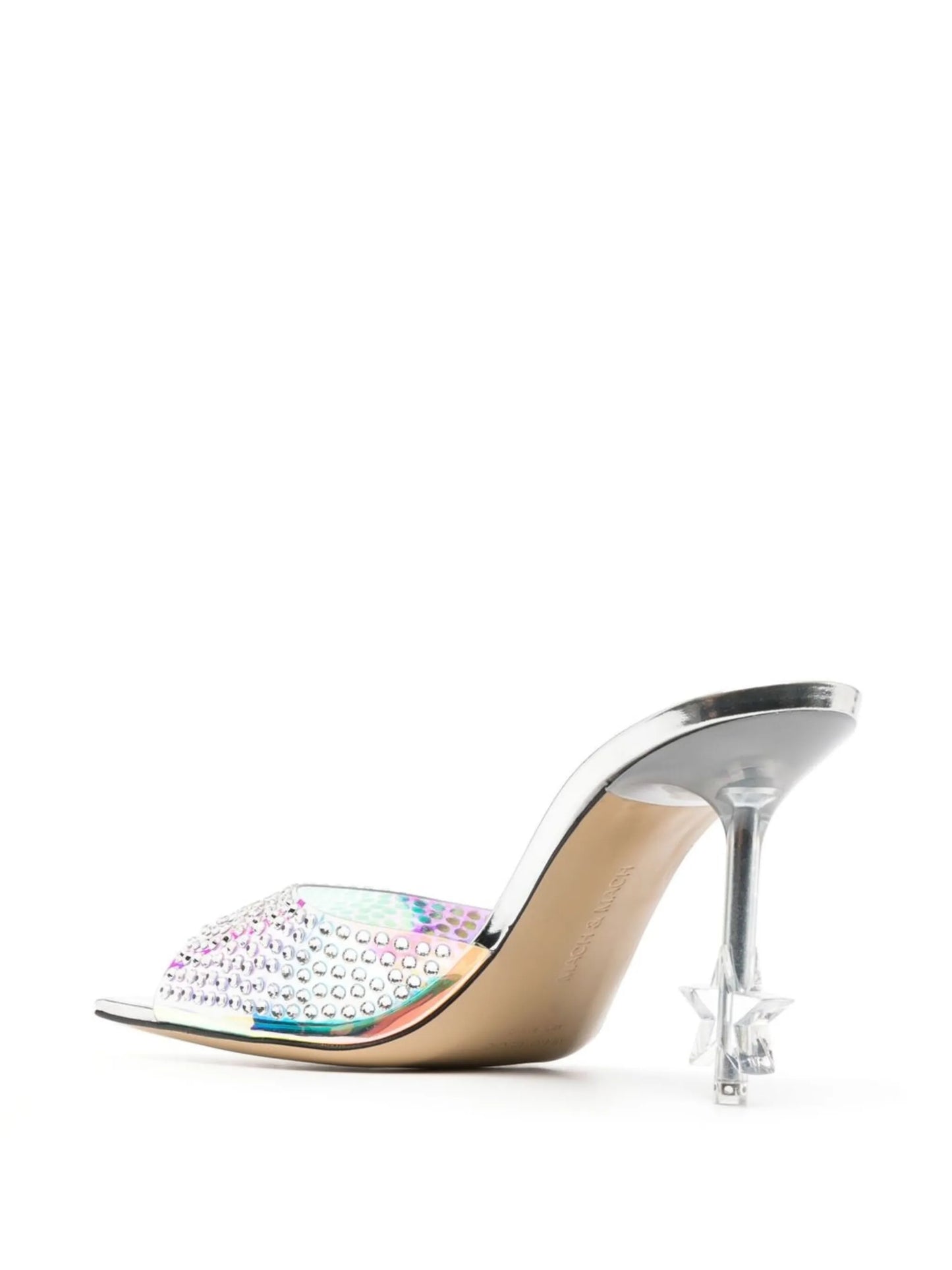 crystal-embellished star-heel sandals