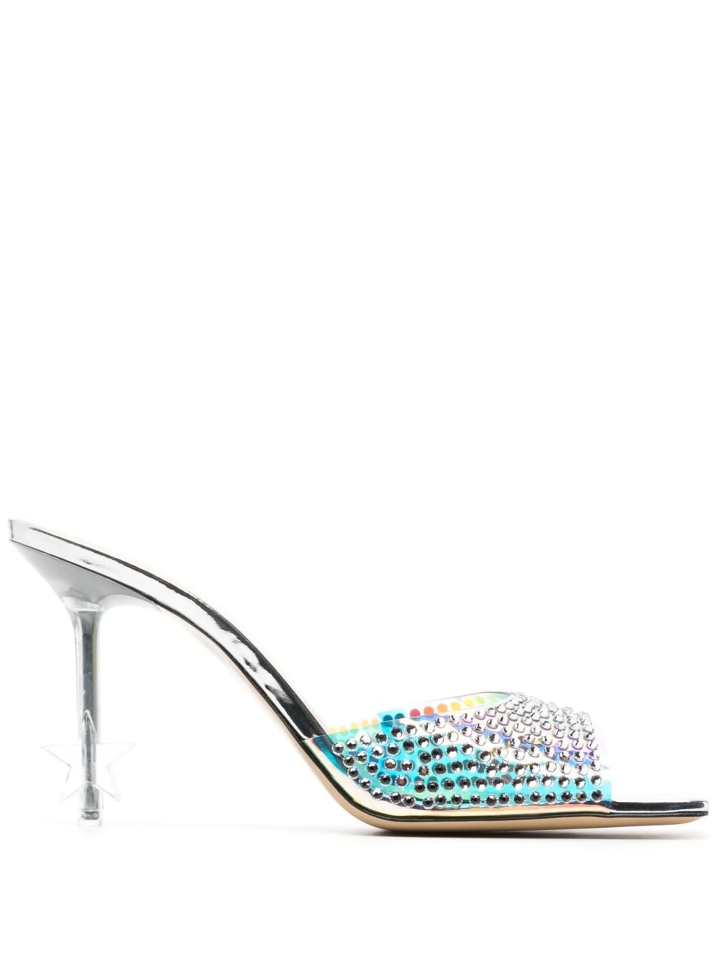 crystal-embellished star-heel sandals