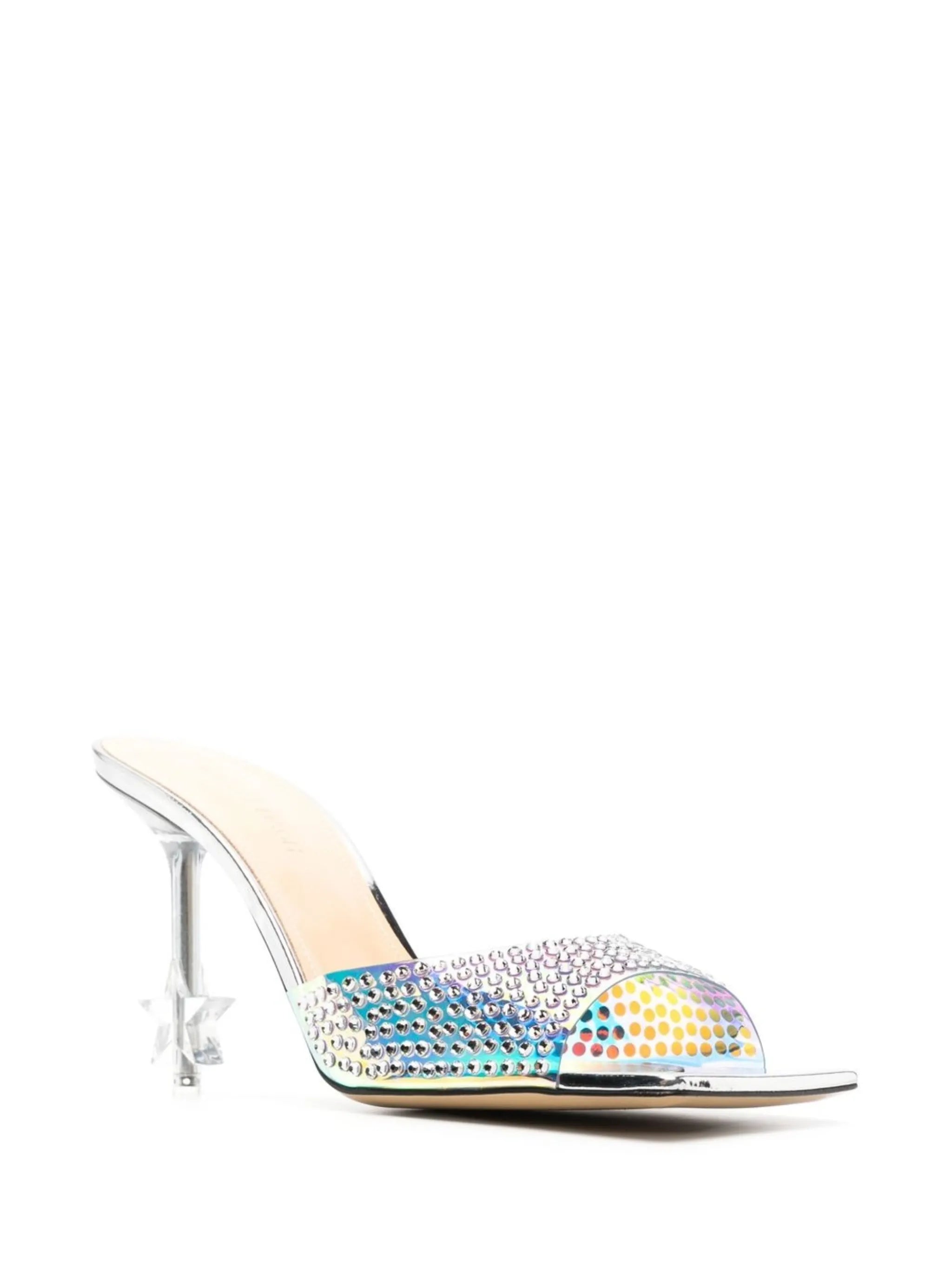crystal-embellished star-heel sandals