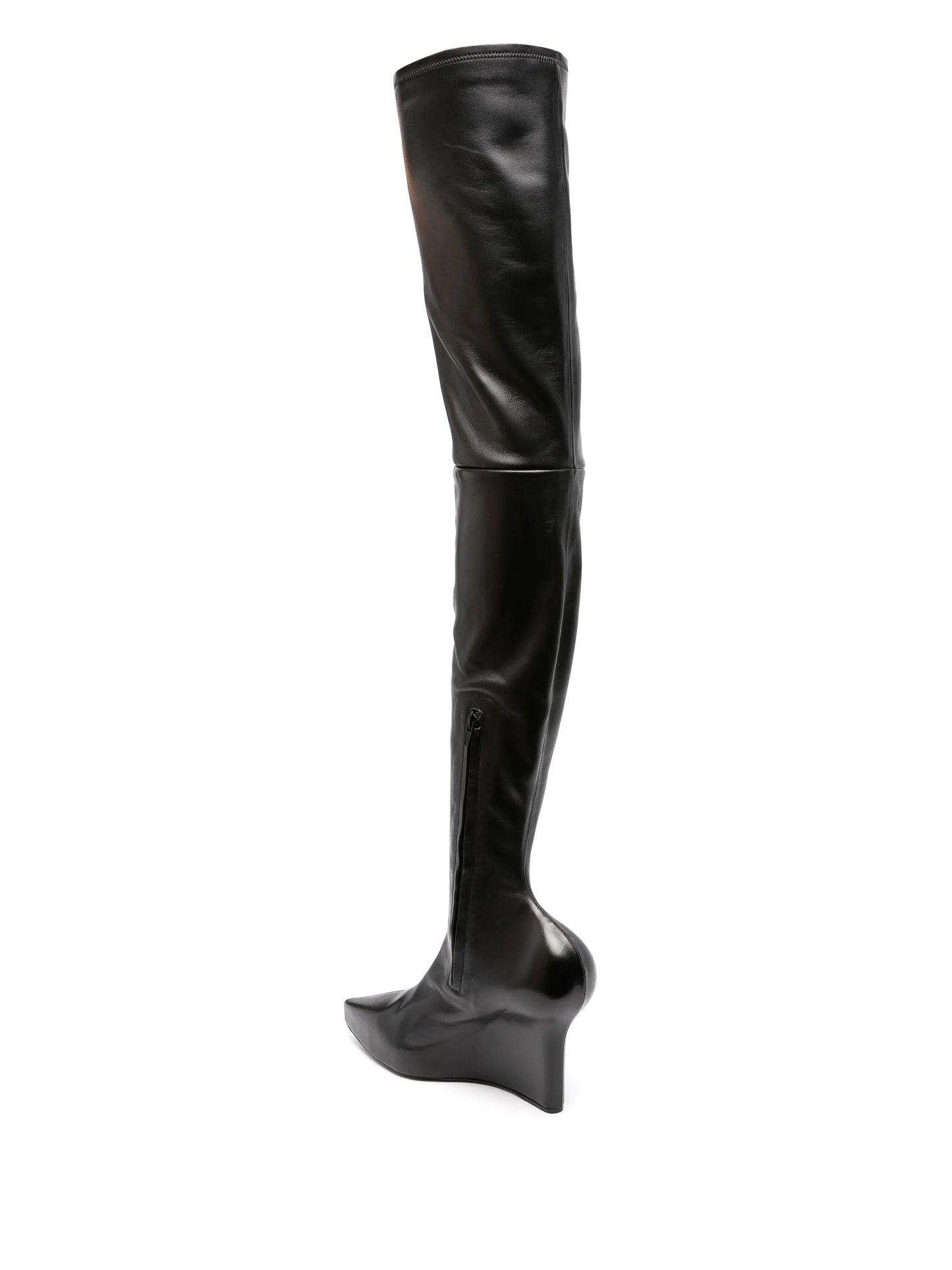 80mm leather boots