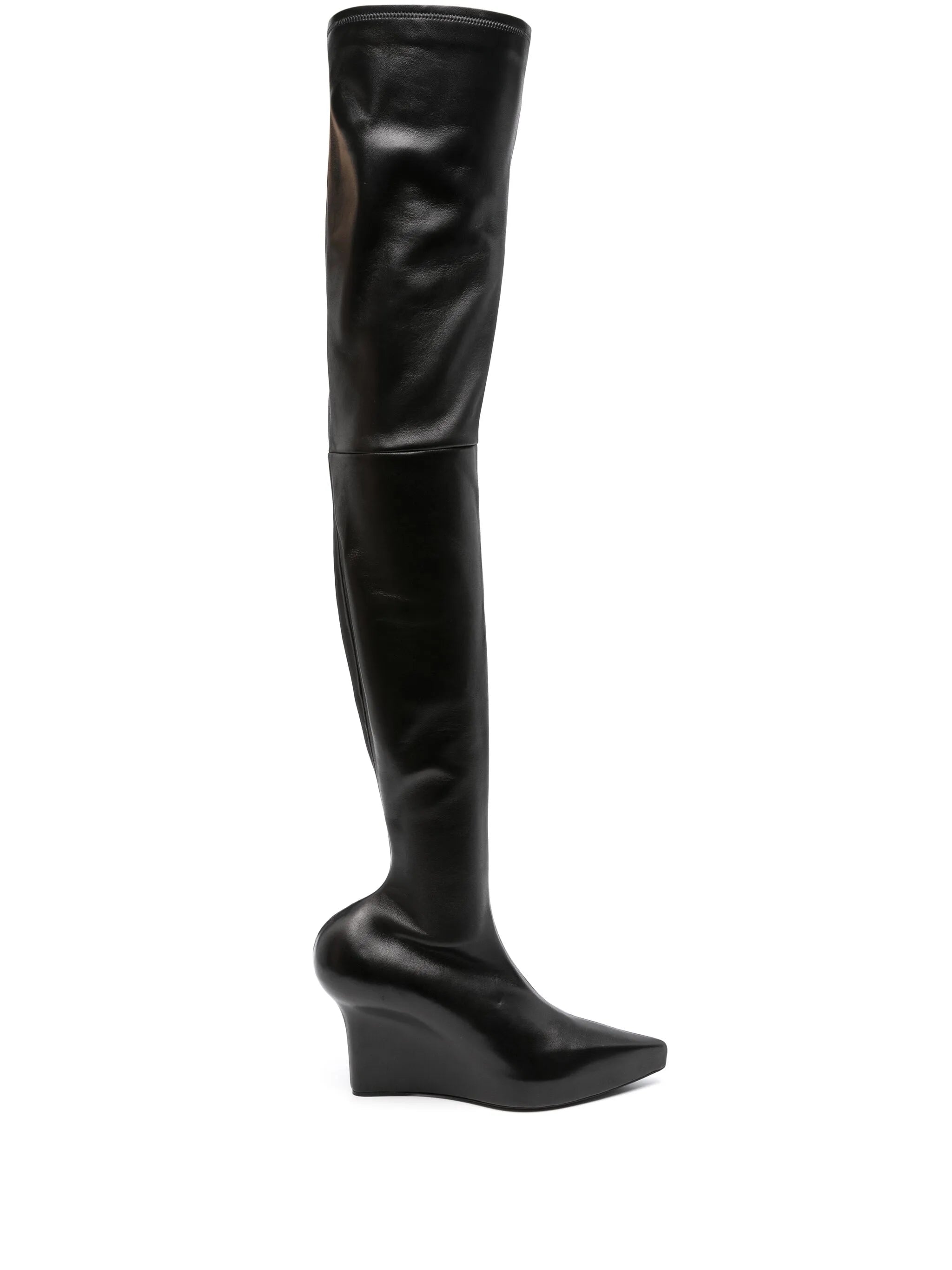 80mm leather boots