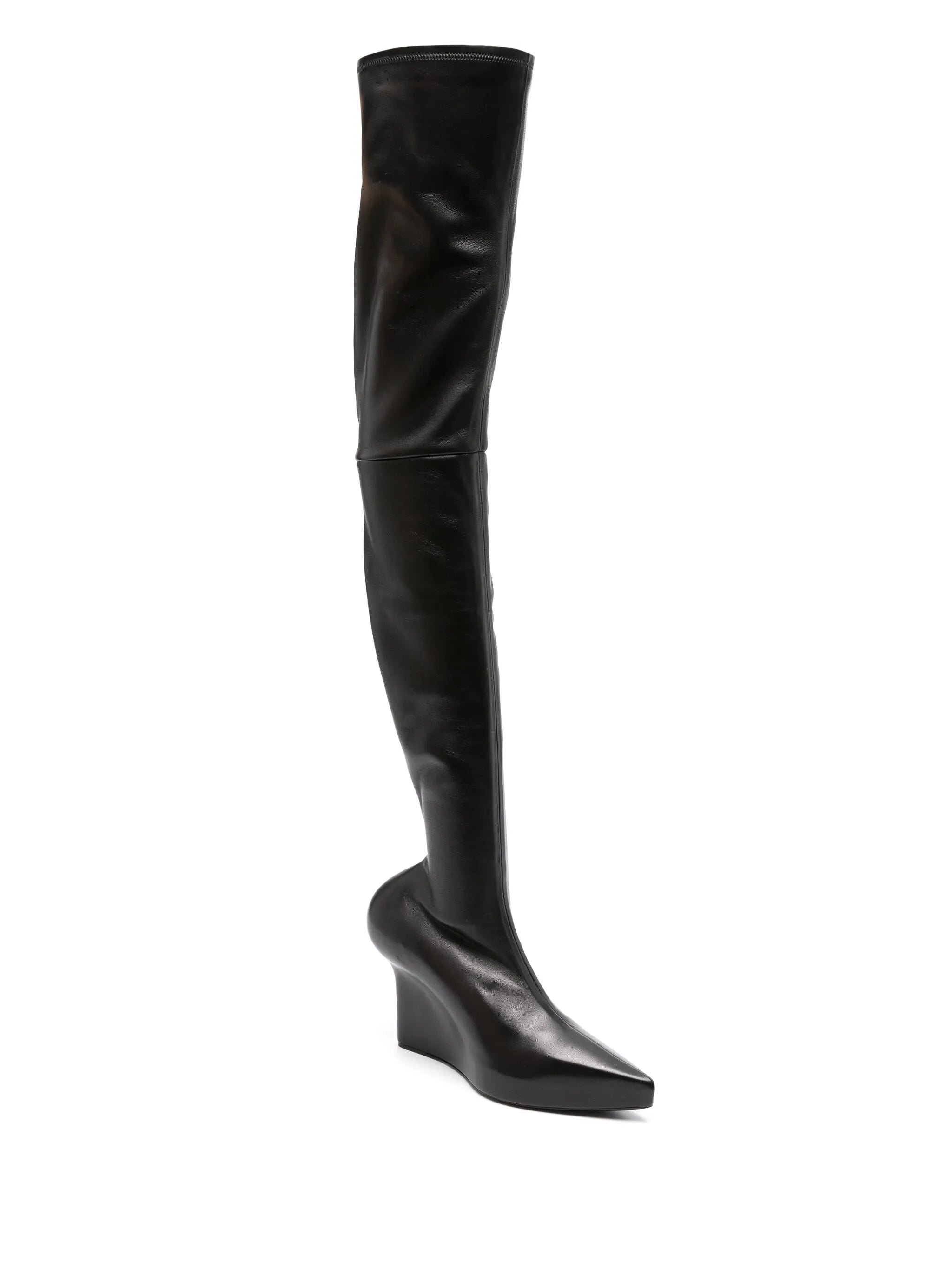 80mm leather boots