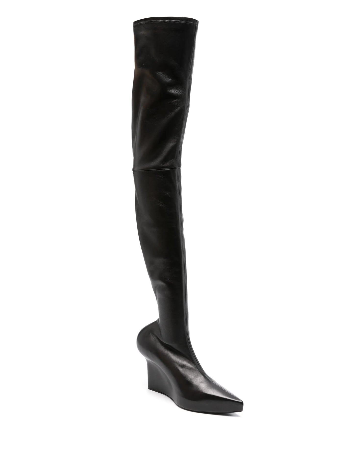80mm leather boots
