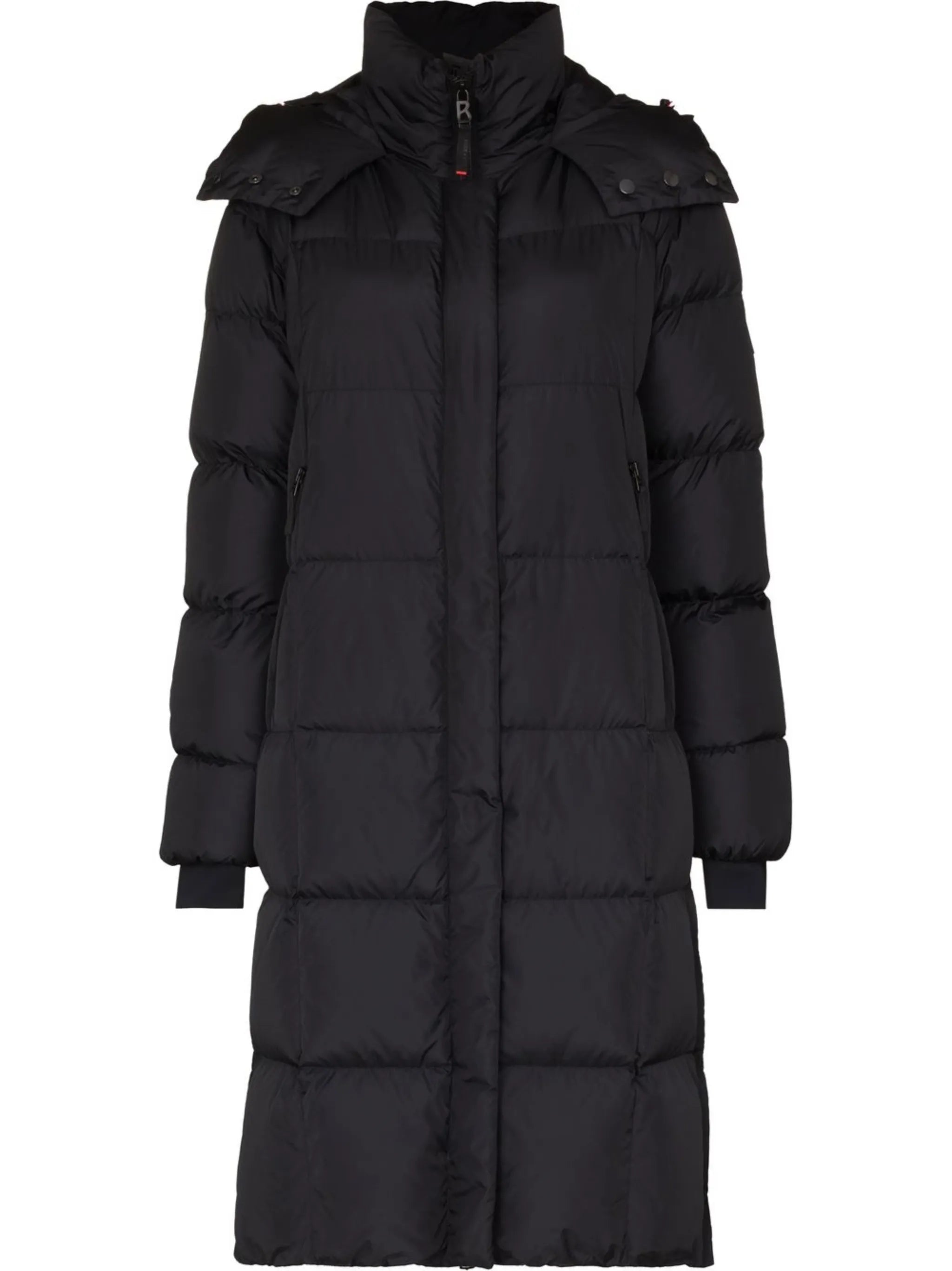 Barna hooded quilted ski coat