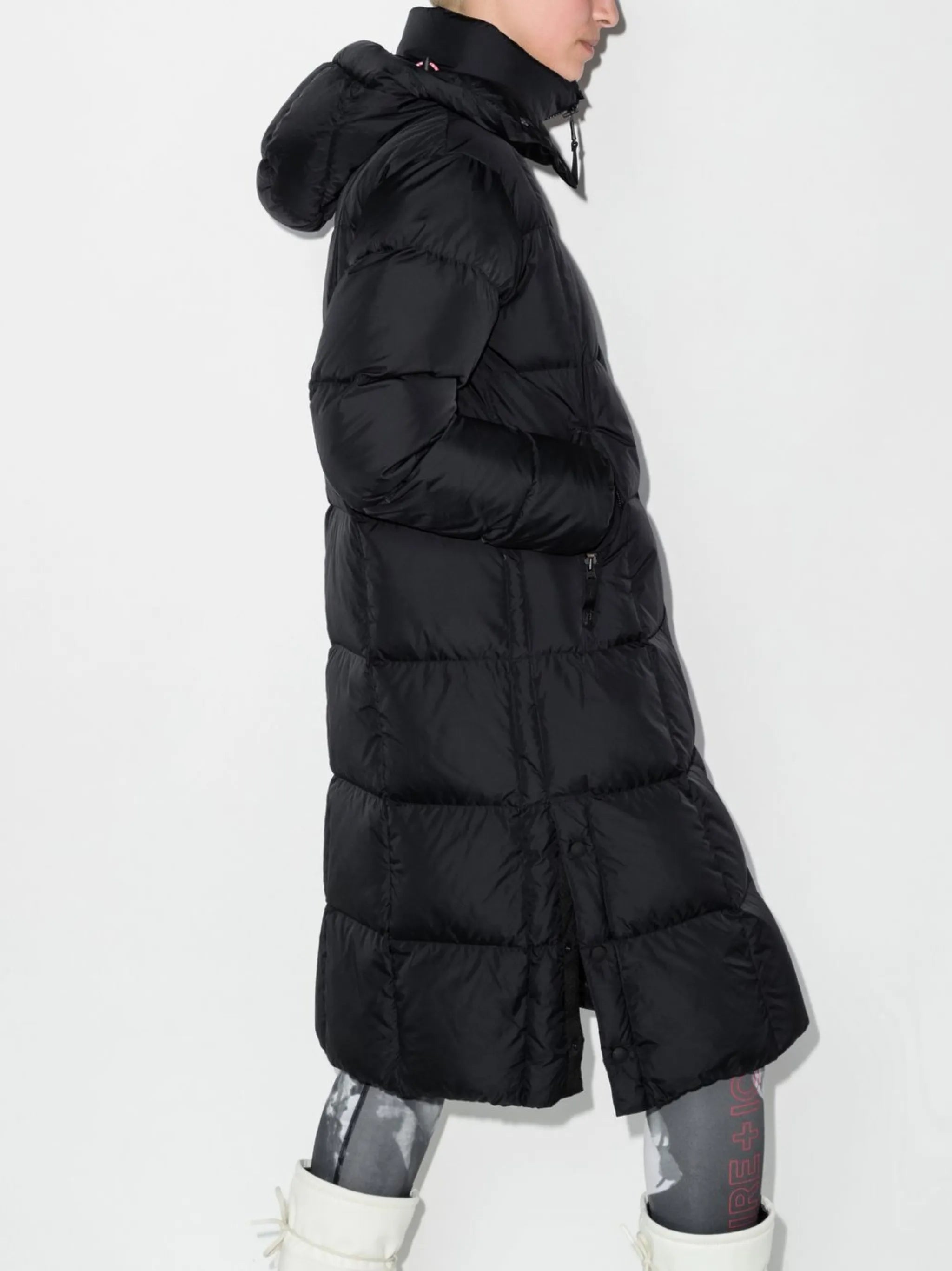 Barna hooded quilted ski coat