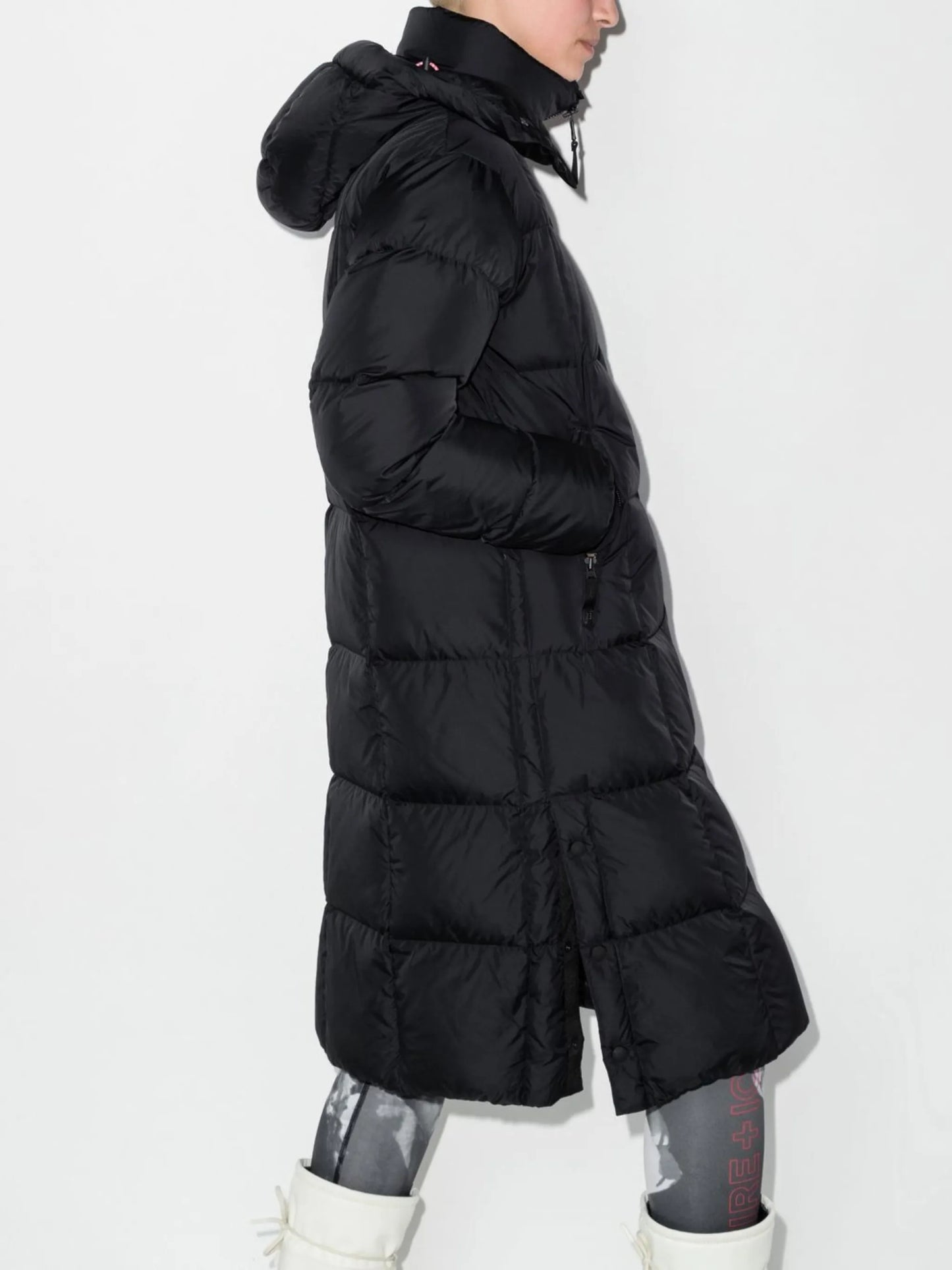 Barna hooded quilted ski coat
