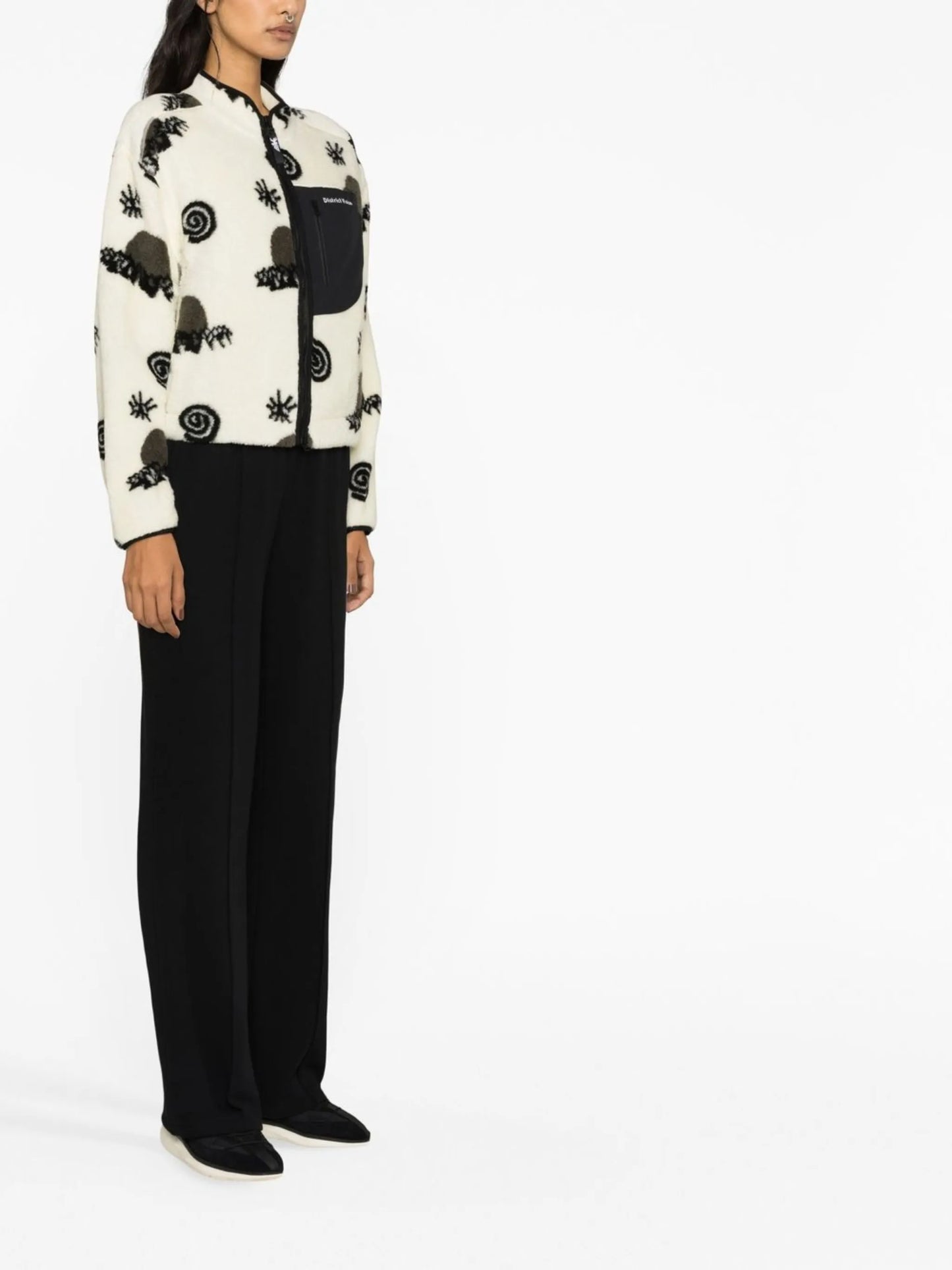 Kendra logo-print jacket