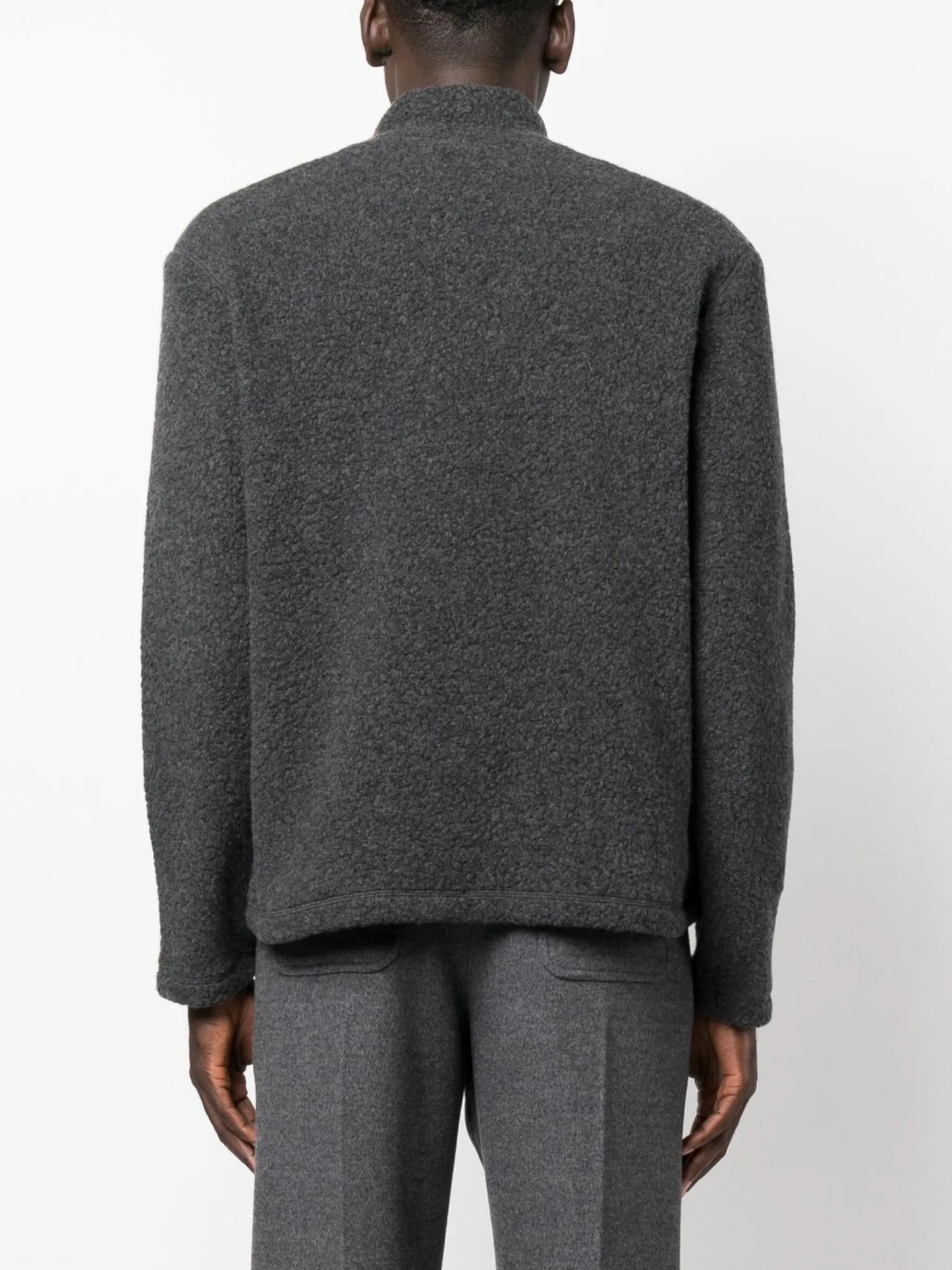 half-zip front fleece sweatshirt