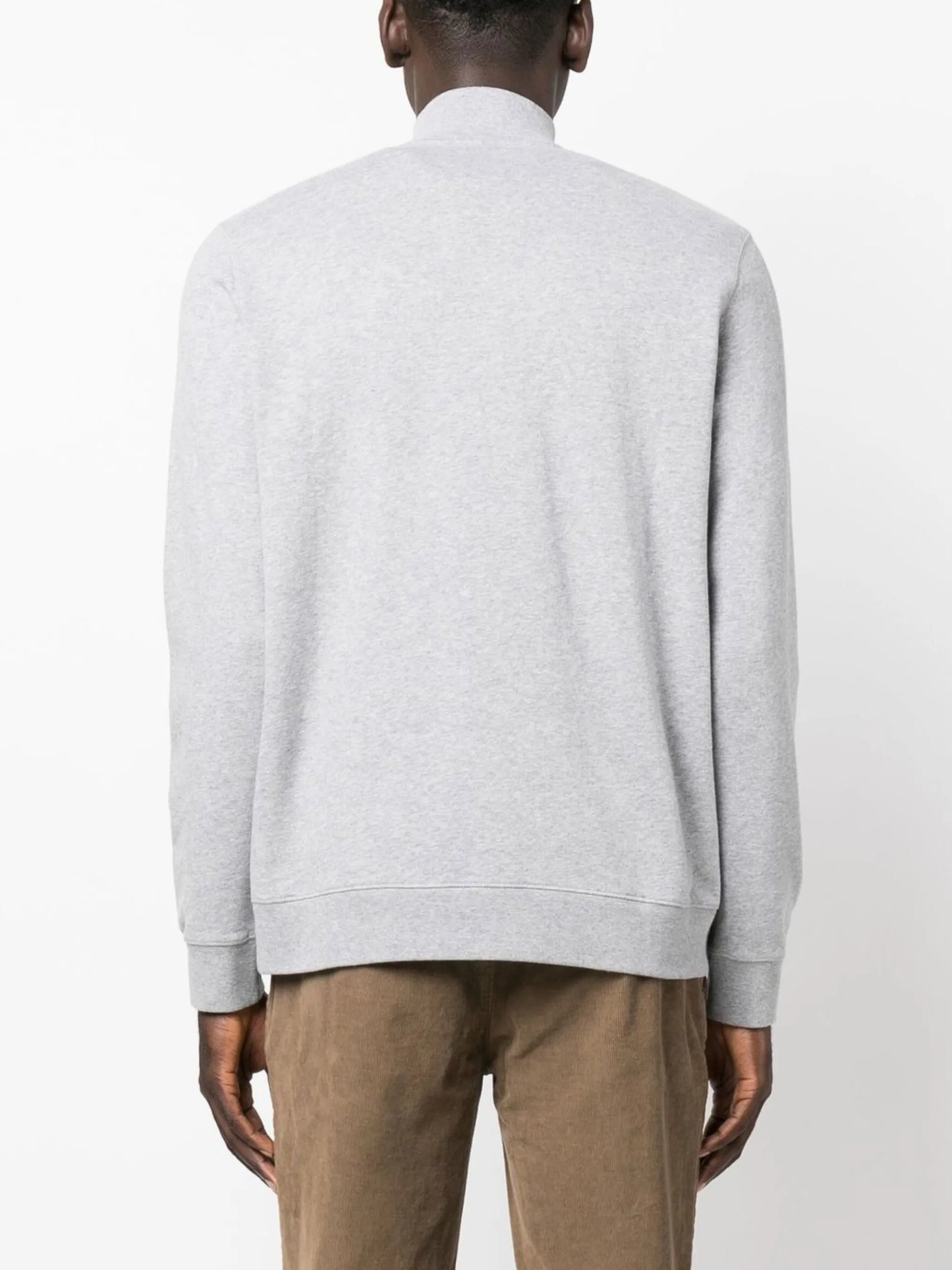 half-zip front sweatshirt