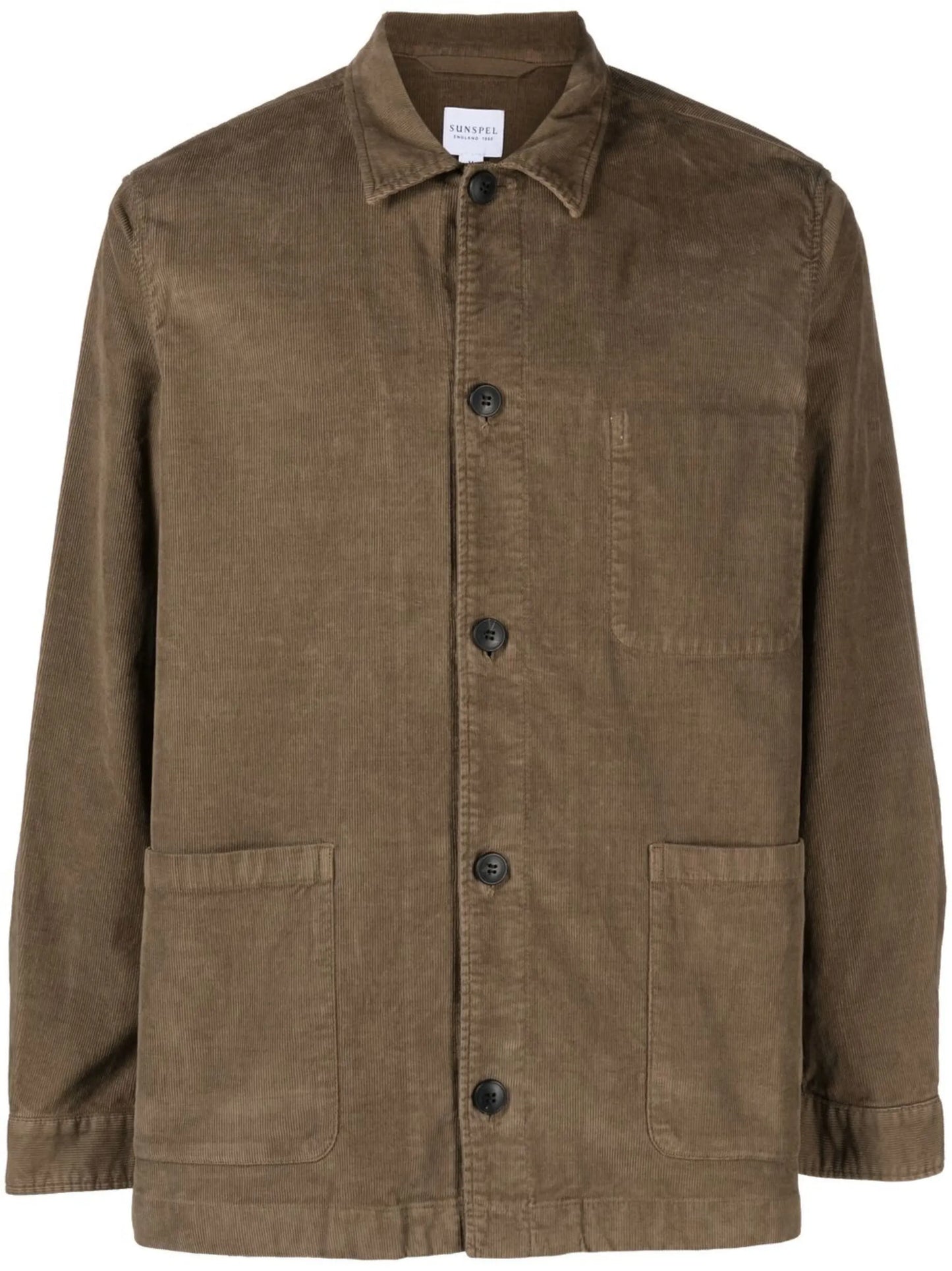 button-up corduroy shirt jacket