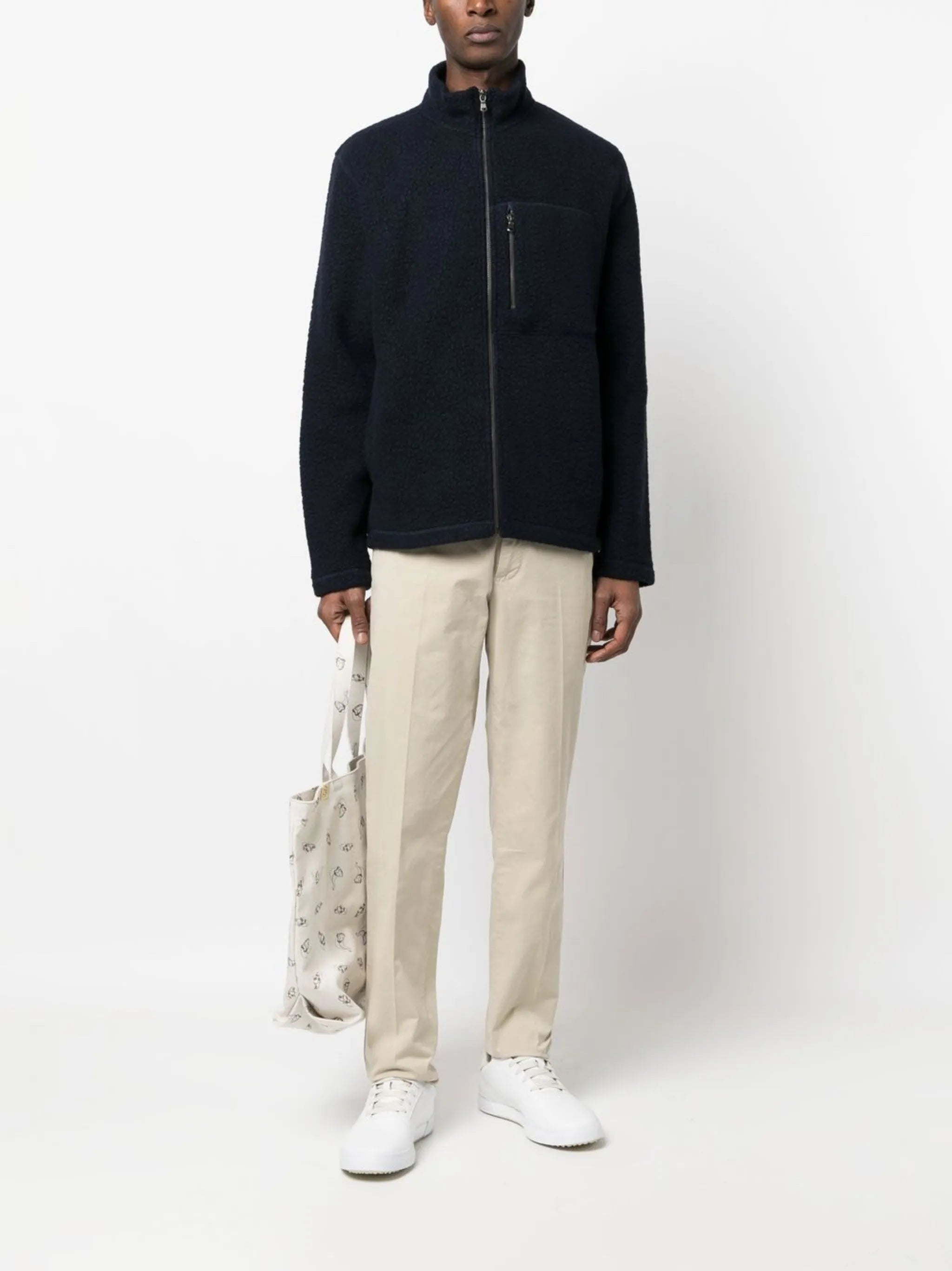 fleece zip-up jacket