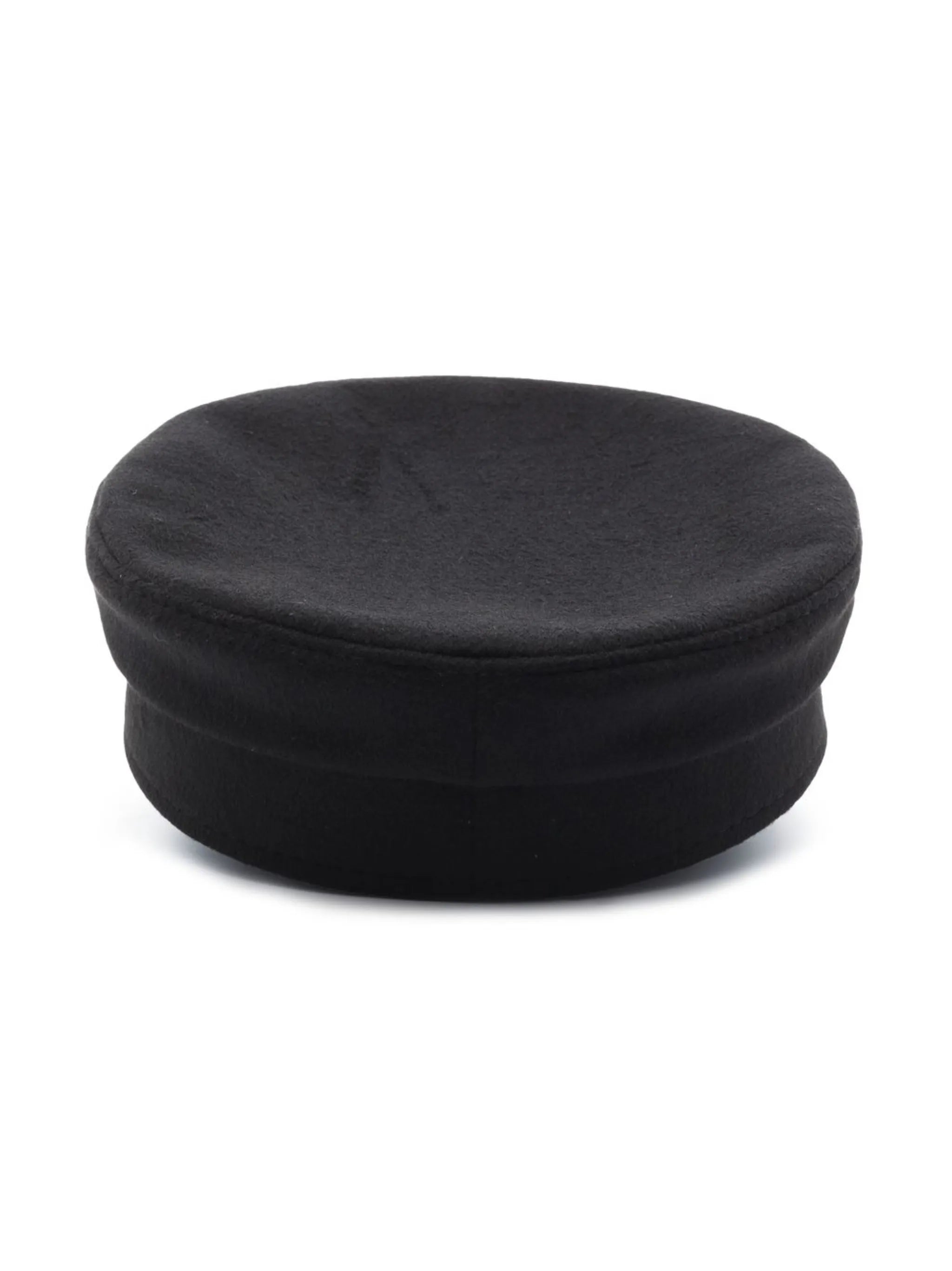 black wool Baker Boy cap