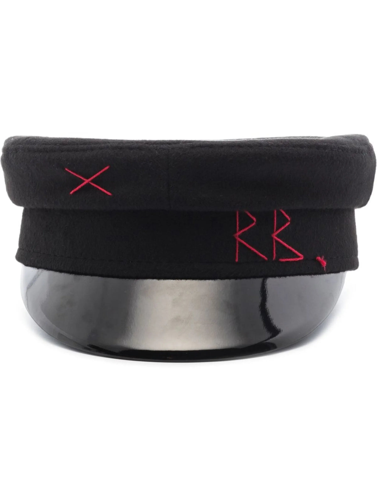 black wool Baker Boy cap