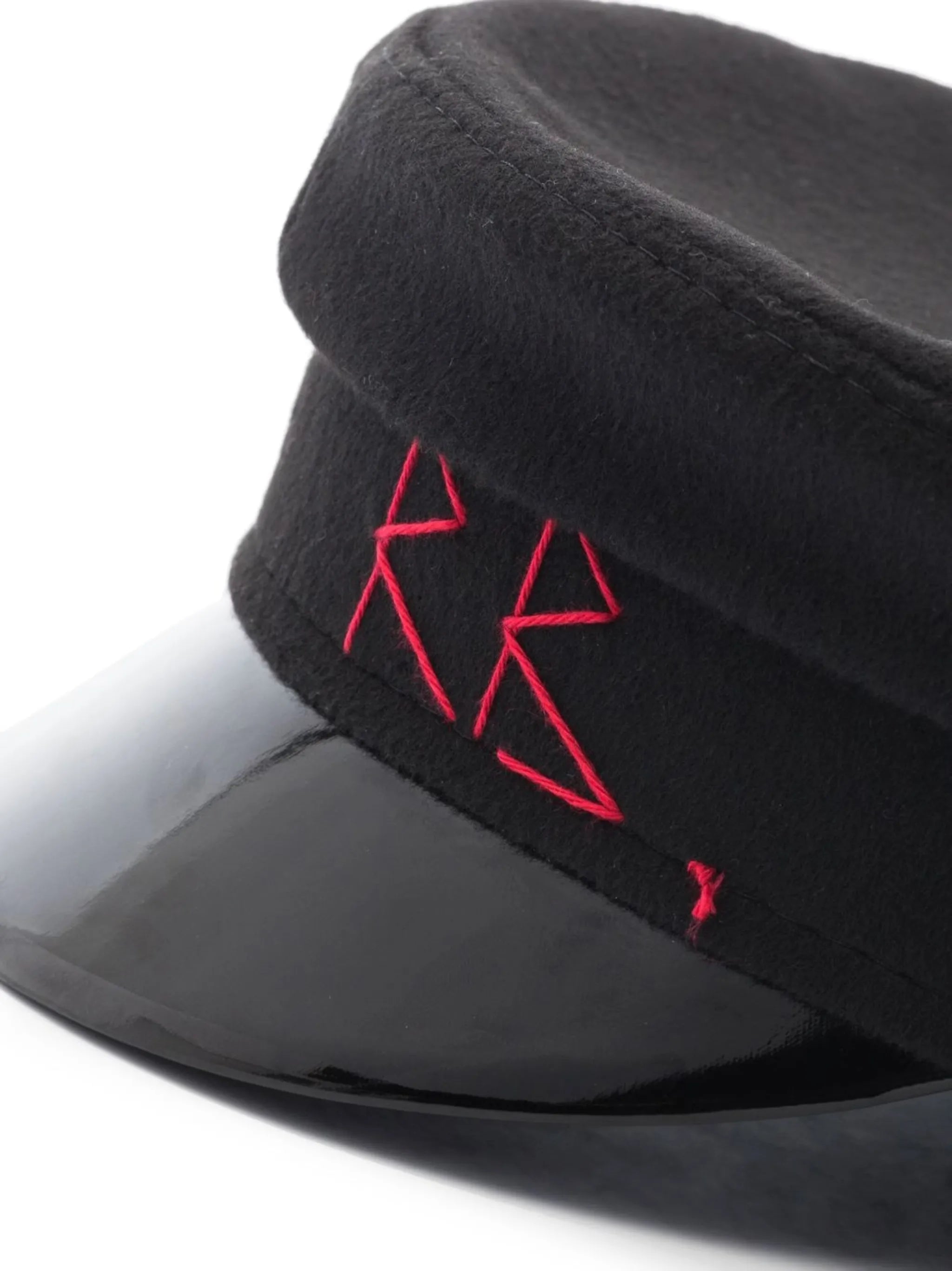 embroidered monogram baker boy hat