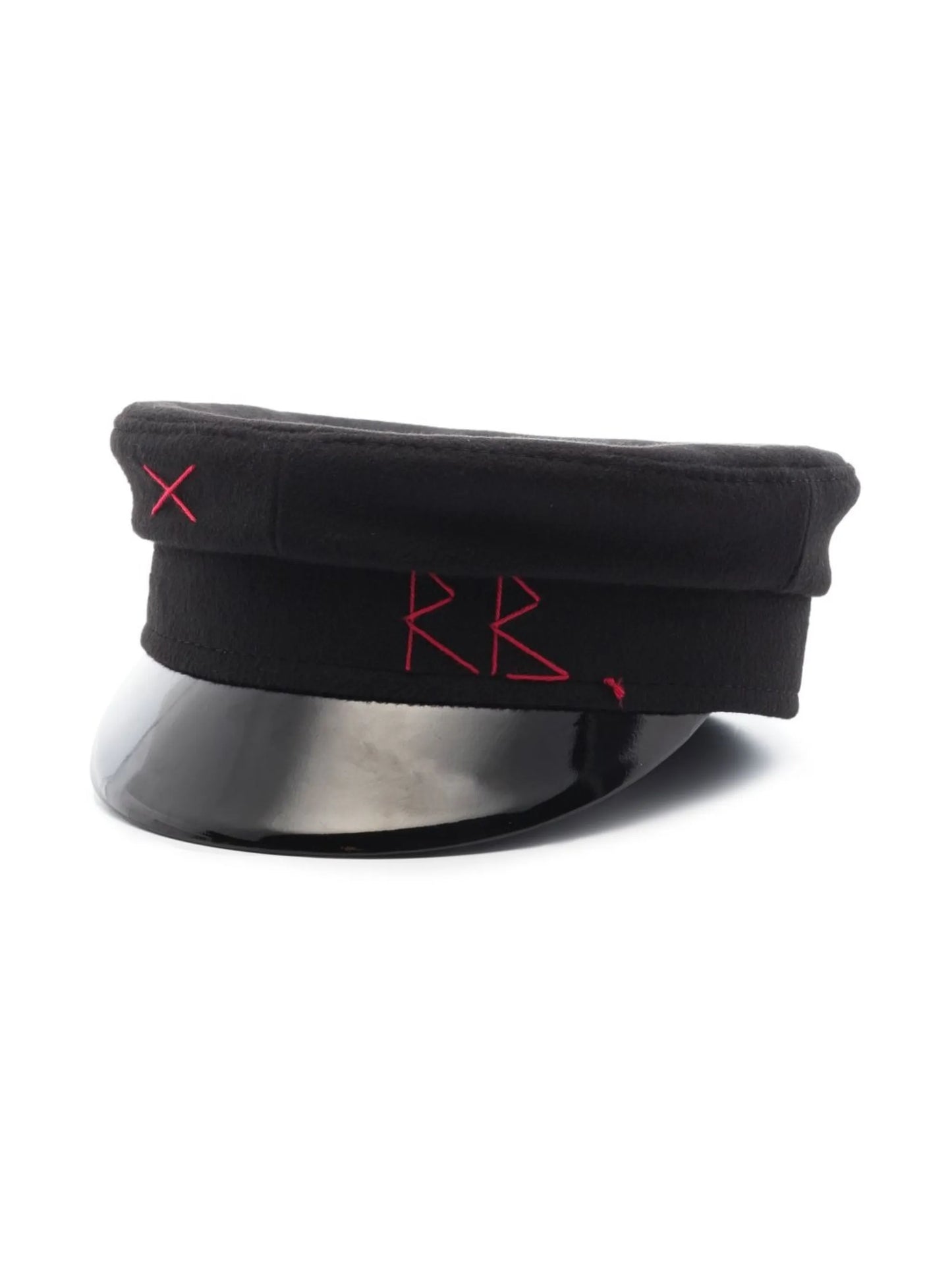 embroidered monogram baker boy hat