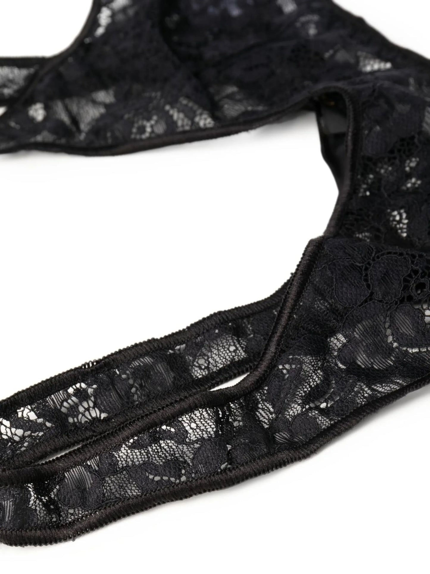 floral-lace scoop sports bra