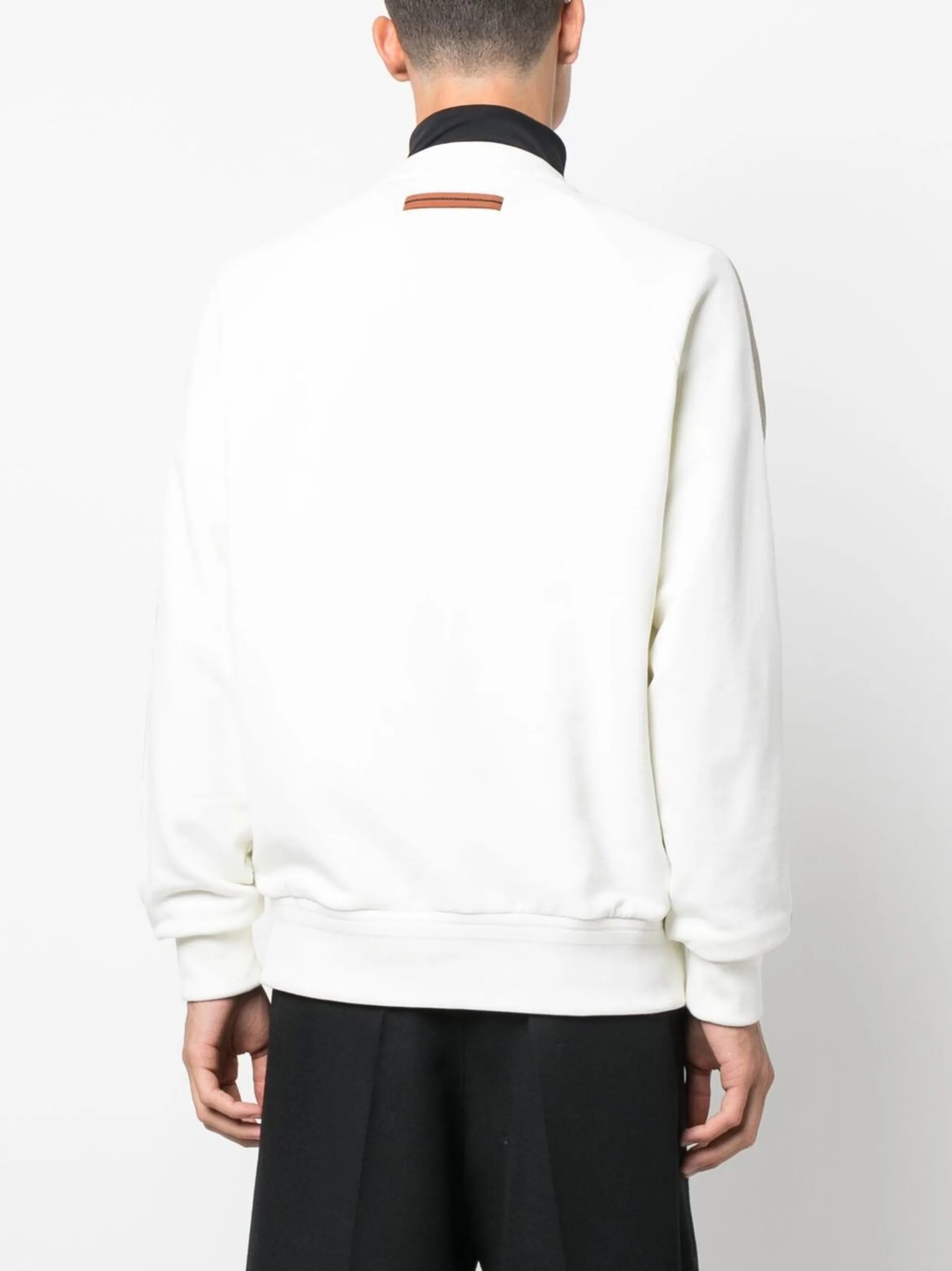 logo-print funnel-neck sweatshirt