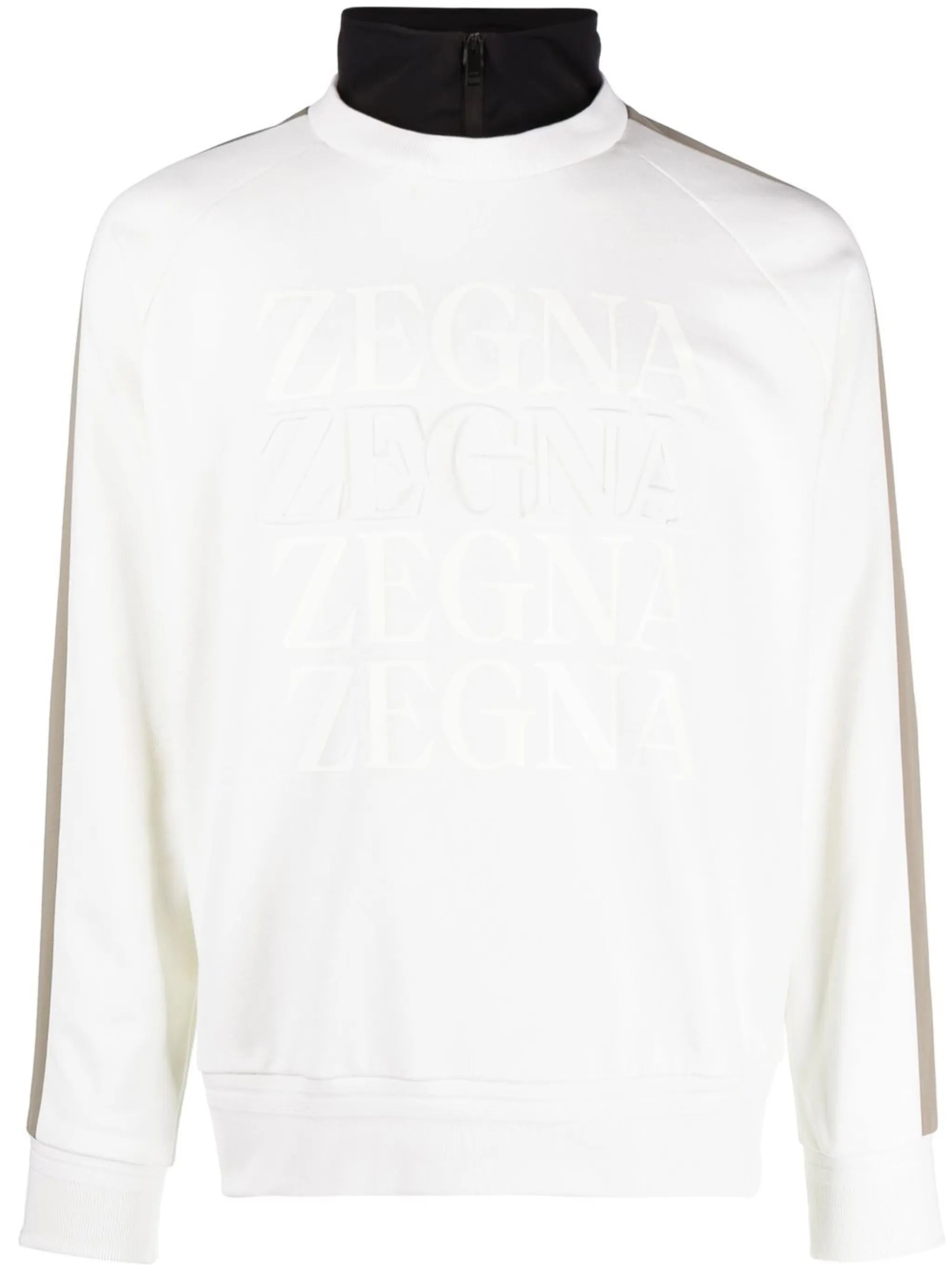 logo-print funnel-neck sweatshirt