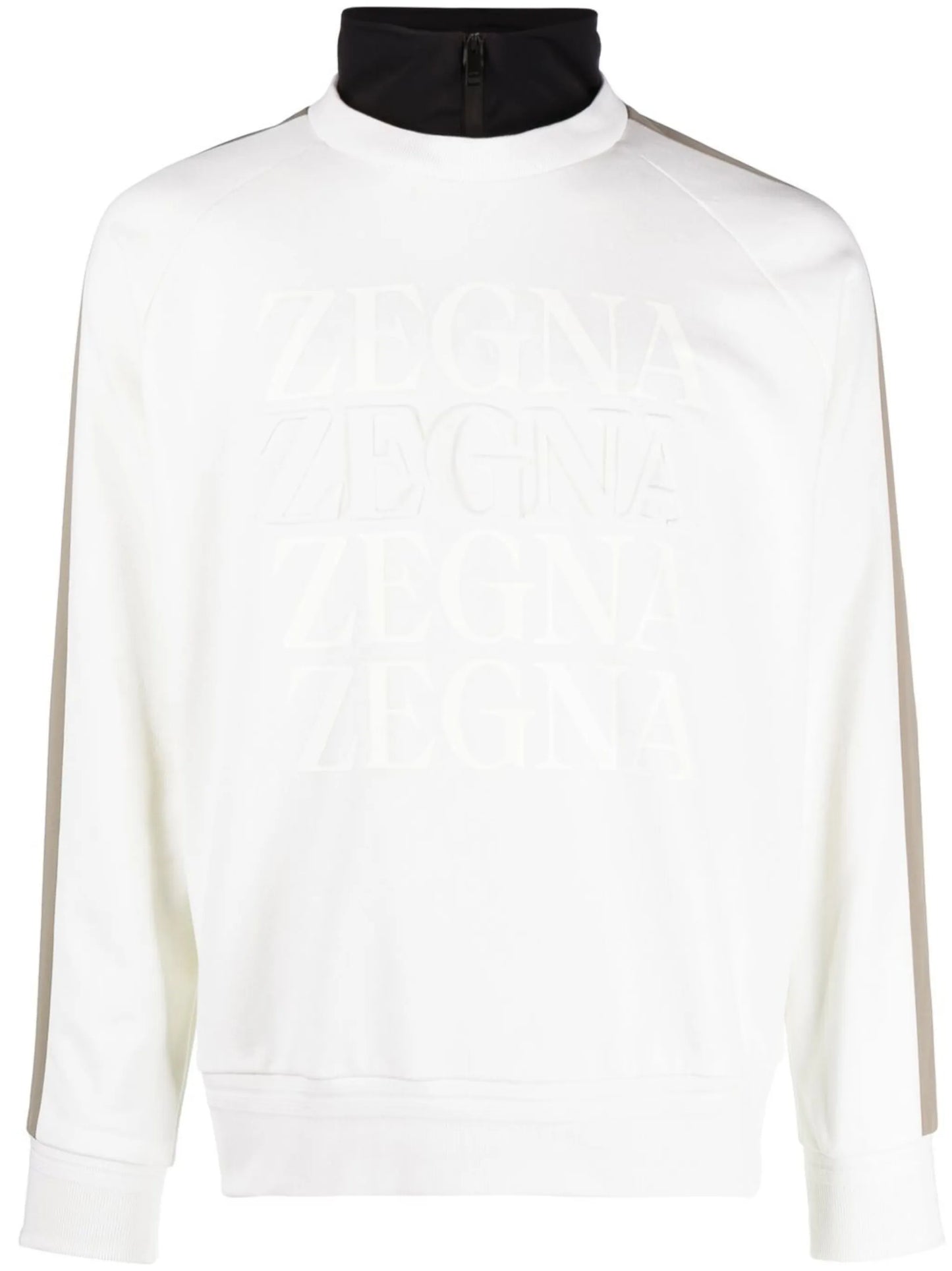 logo-print funnel-neck sweatshirt