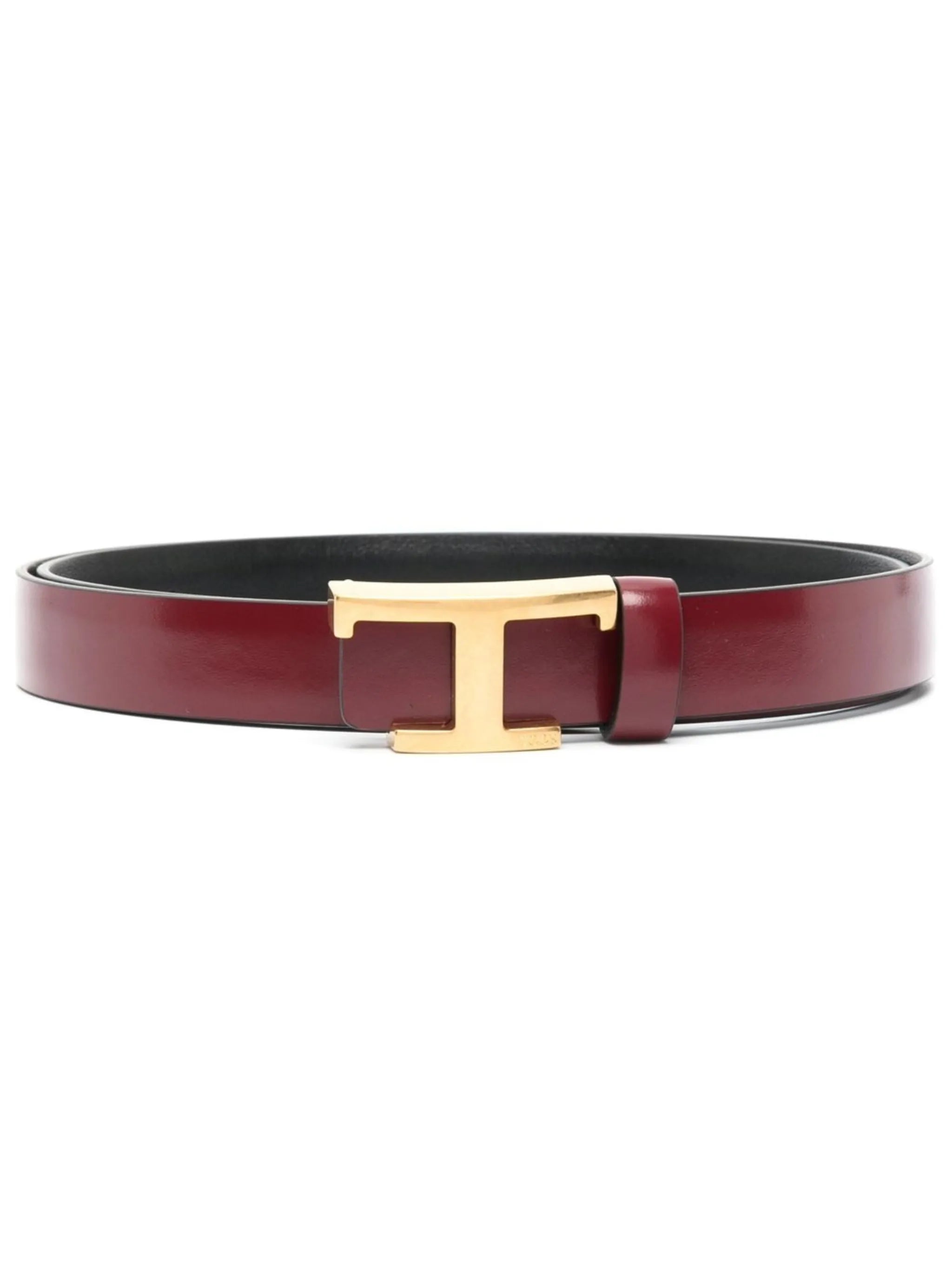 reversible logo-plaque belt