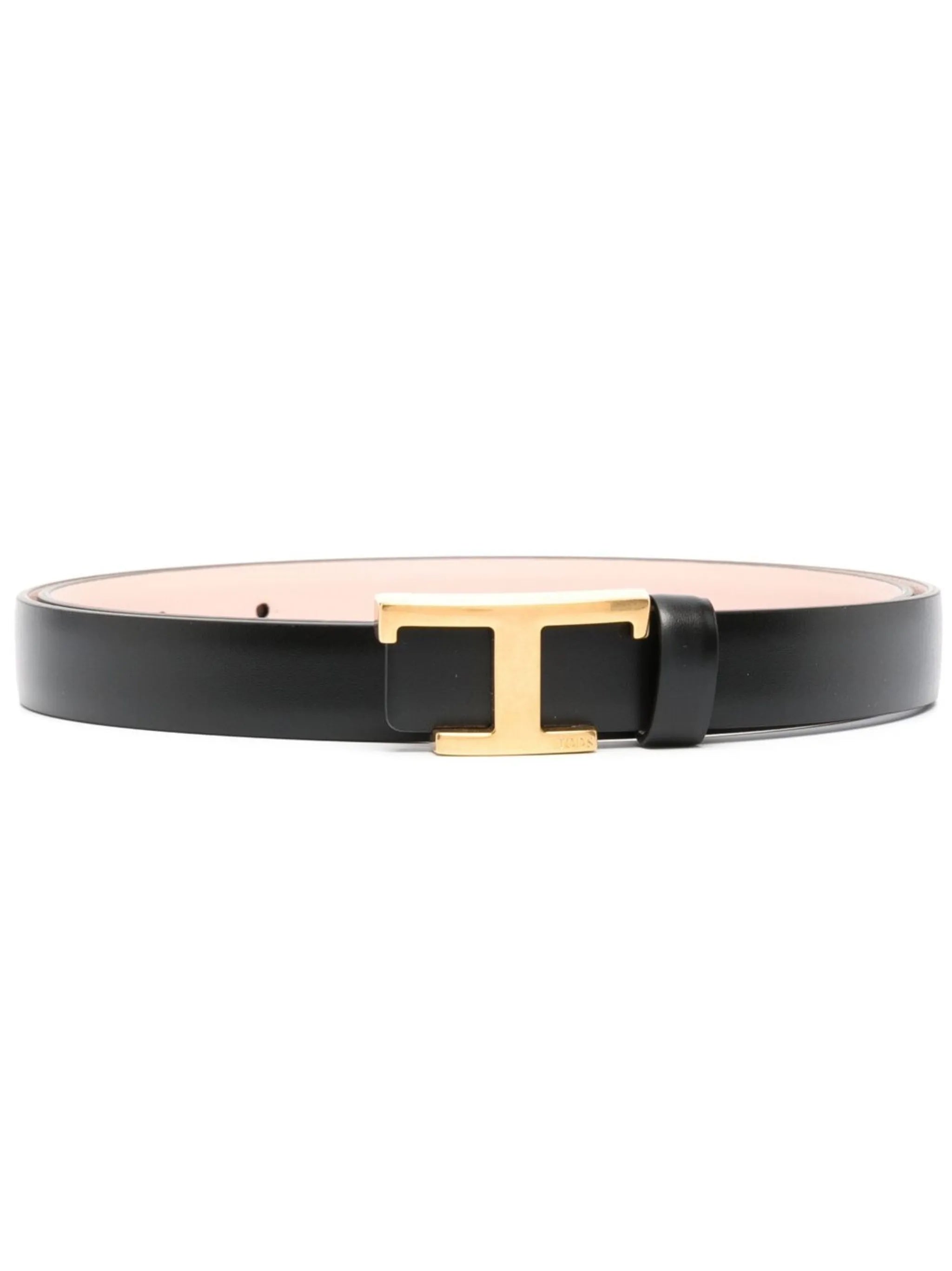 reversible logo-plaque belt