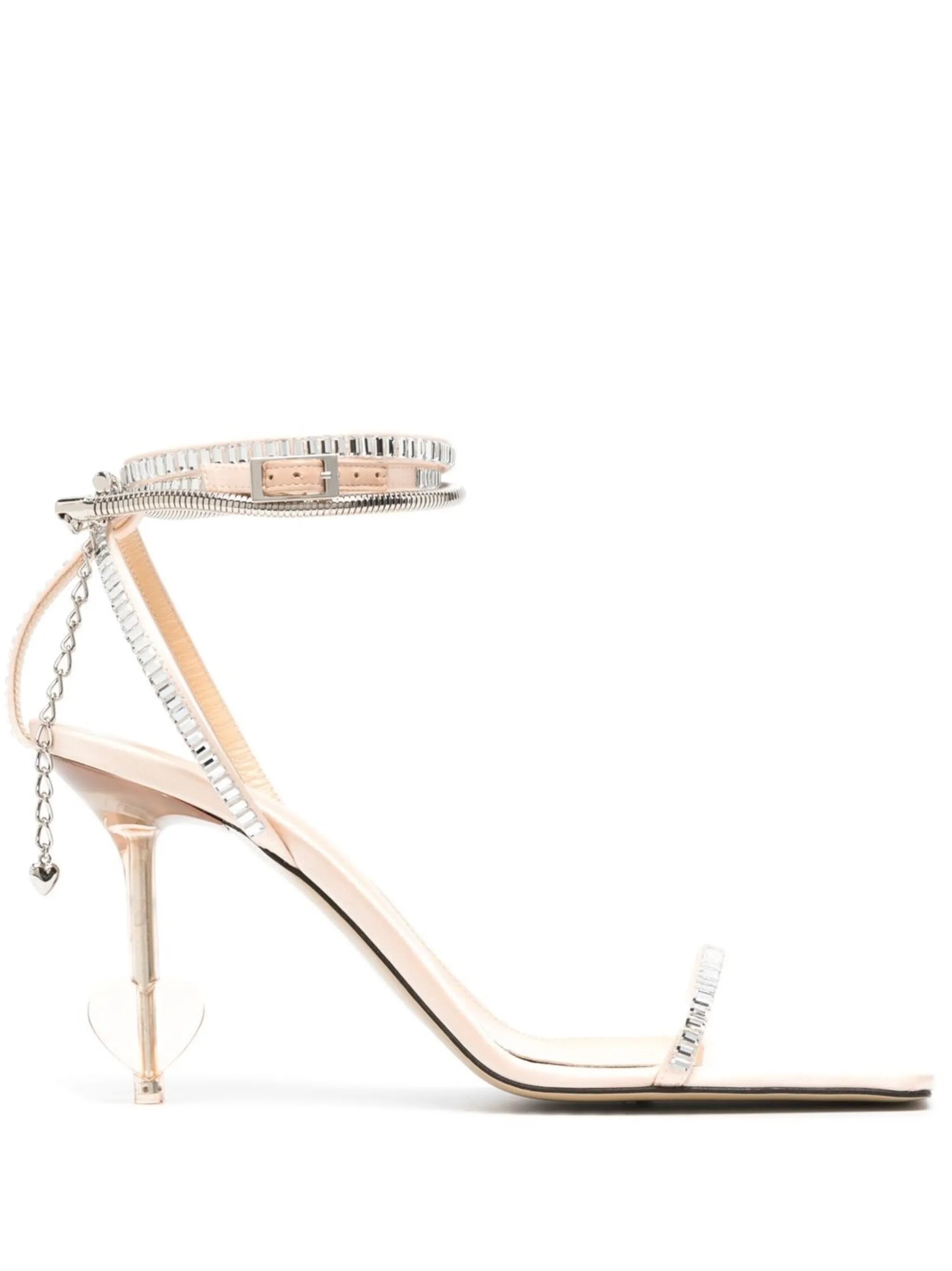 105mm crystal-embellished sandals