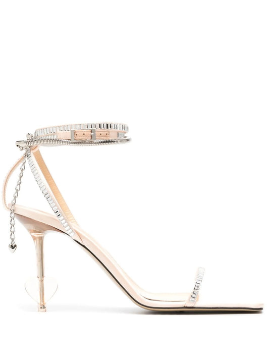 105mm crystal-embellished sandals