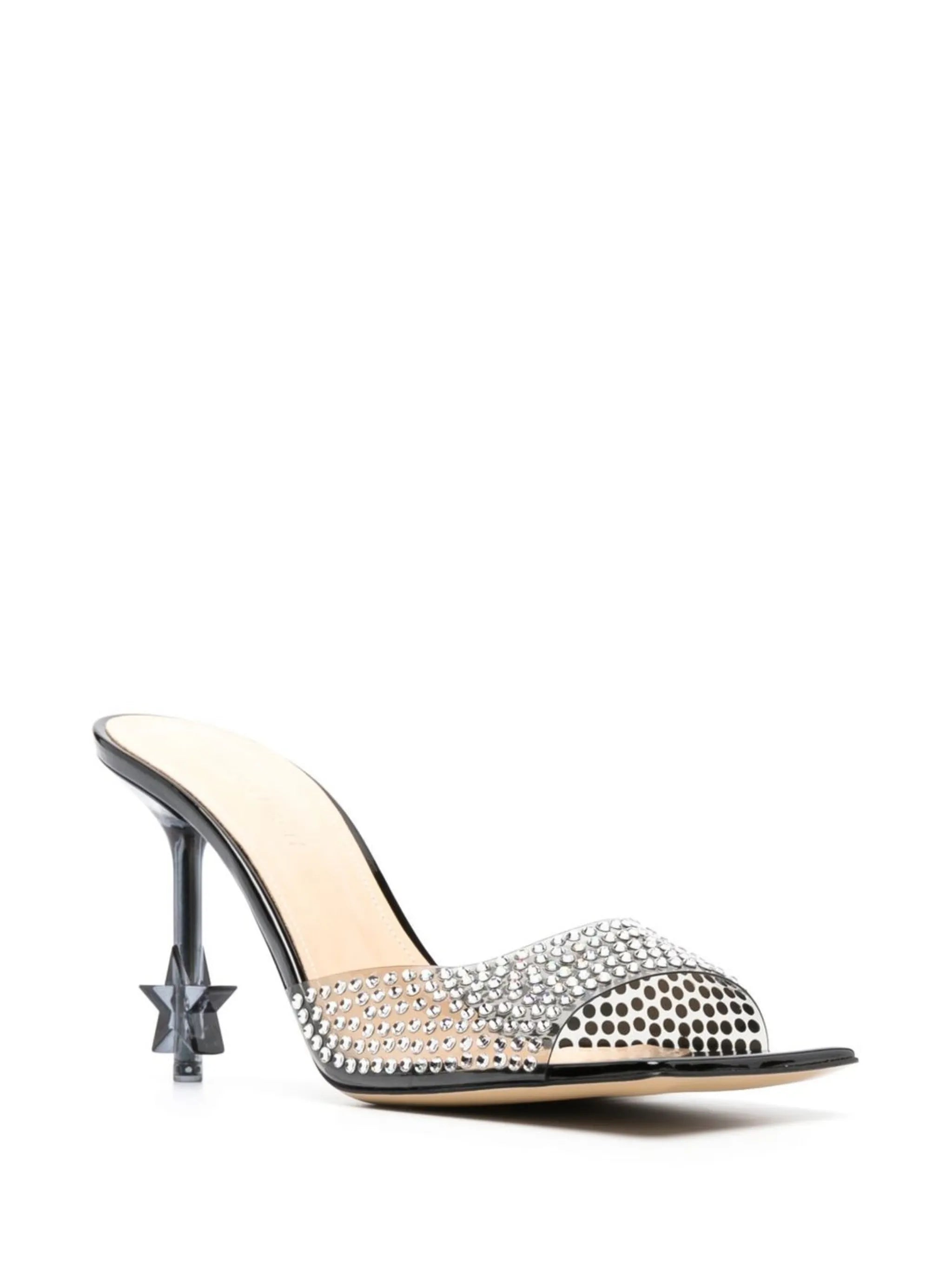 Star crystal-embellished 95mm sandals