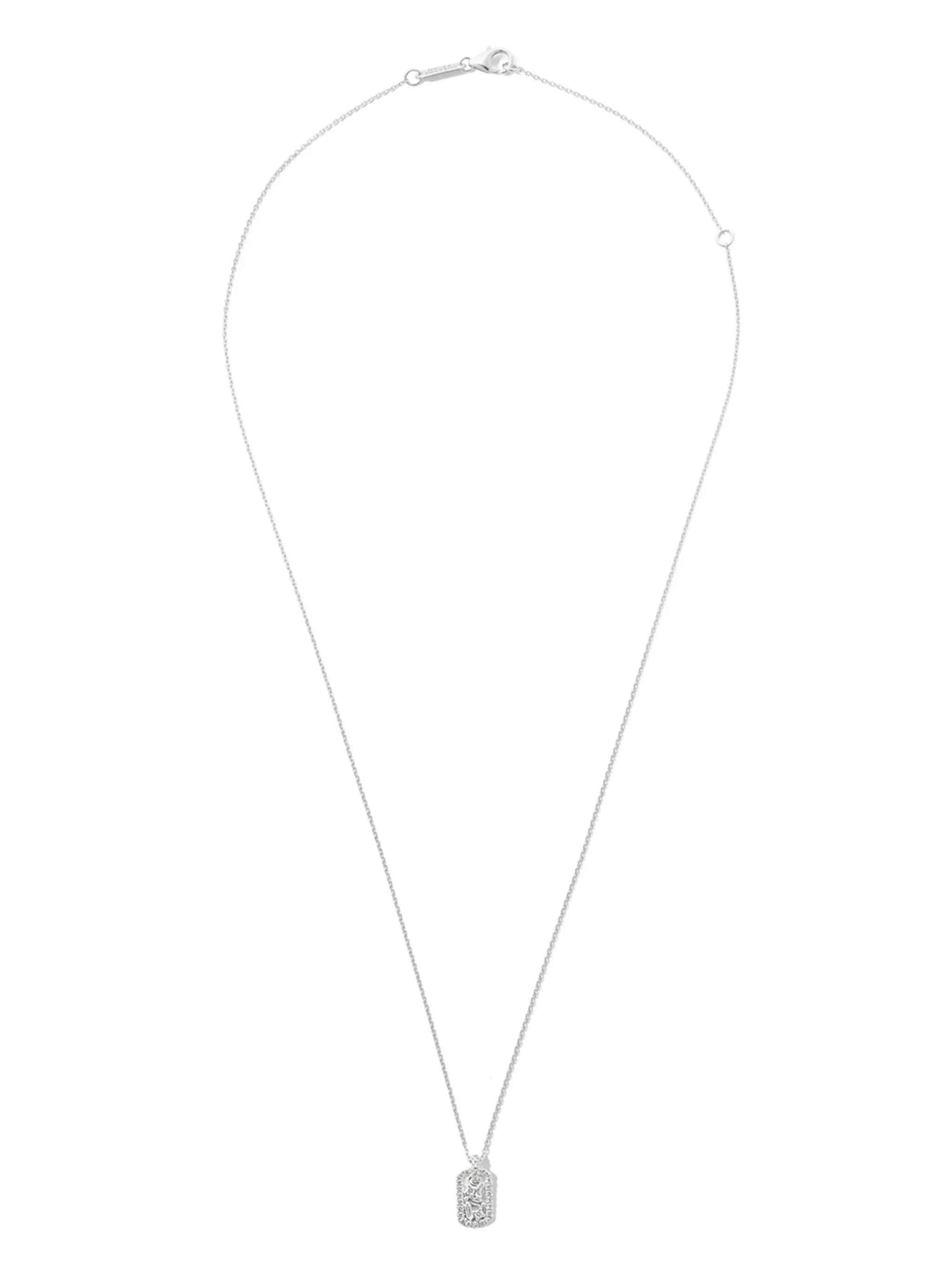 18kt white gold diamond necklace